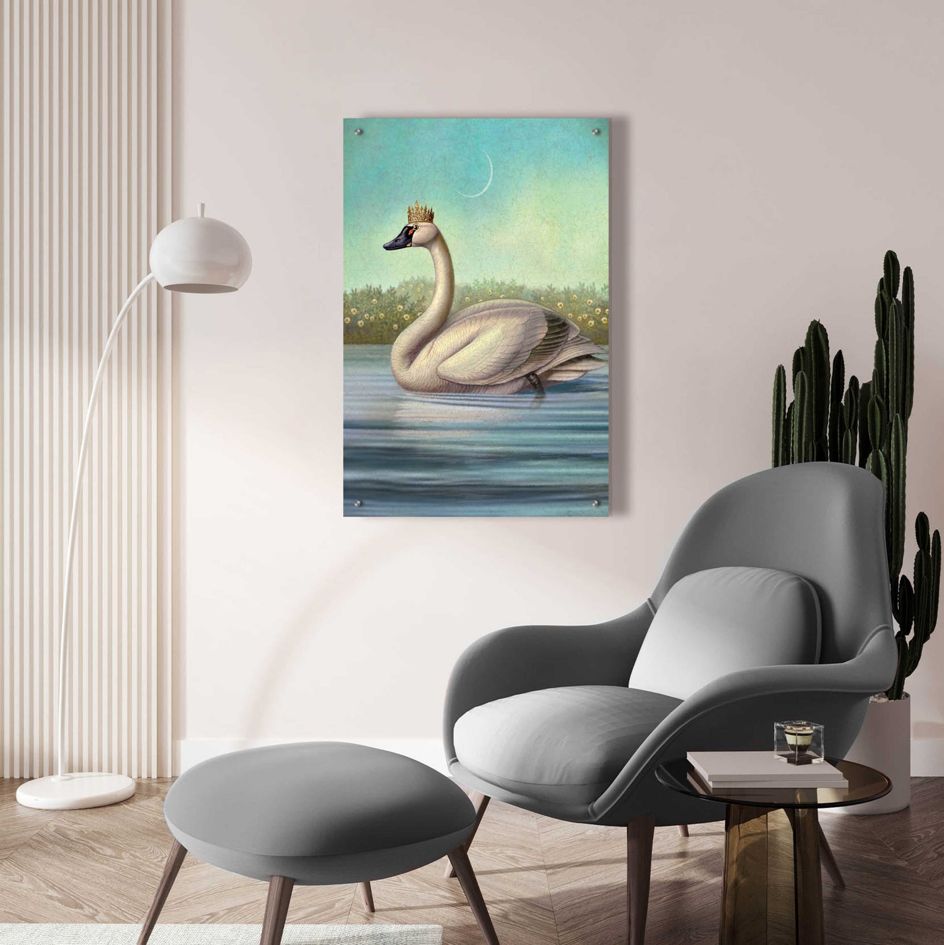 Epic Art 'Queen Of Water Swan' by Dan Craig, Acrylic Glass Wall Art,24x36