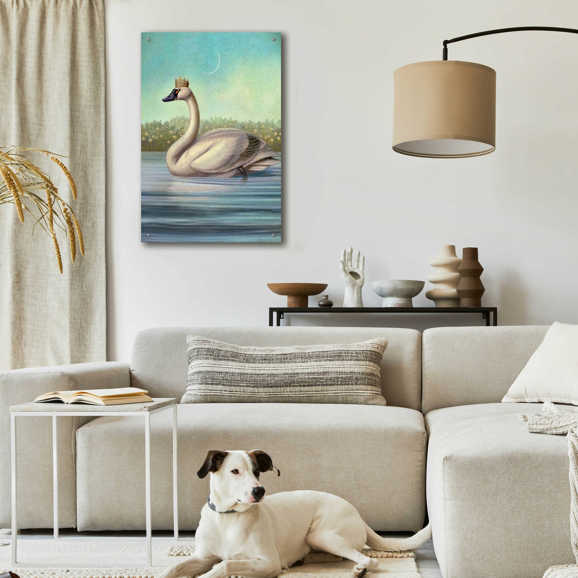 Epic Art 'Queen Of Water Swan' by Dan Craig, Acrylic Glass Wall Art,24x36