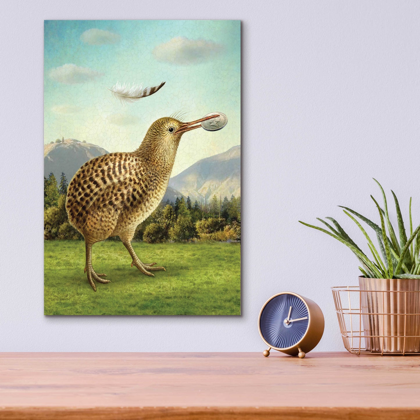 Epic Art 'Six Of Earth-Kiwi' by Dan Craig, Acrylic Glass Wall Art,12x16