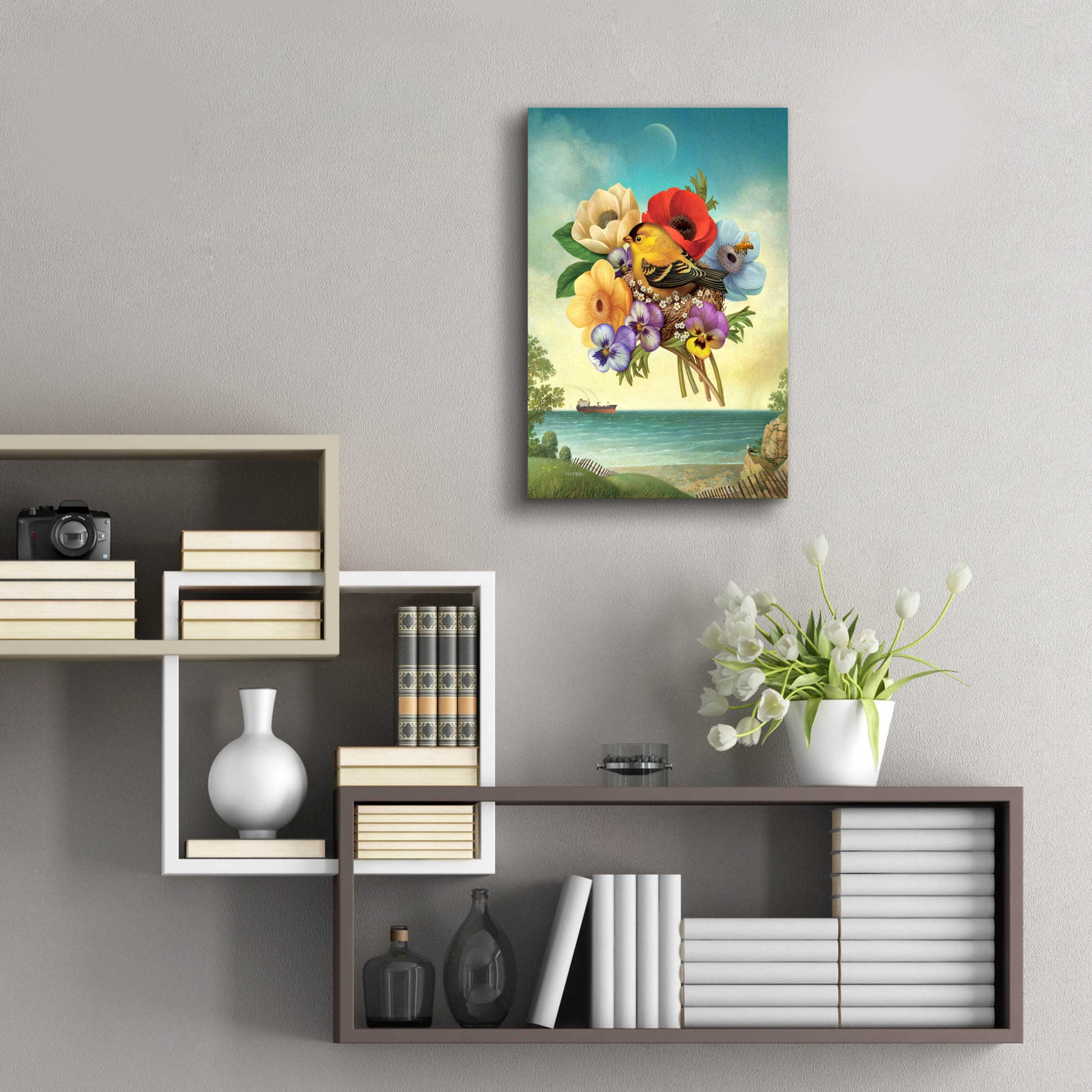 Epic Art 'Superior Goldfinch' by Dan Craig, Acrylic Glass Wall Art,16x24