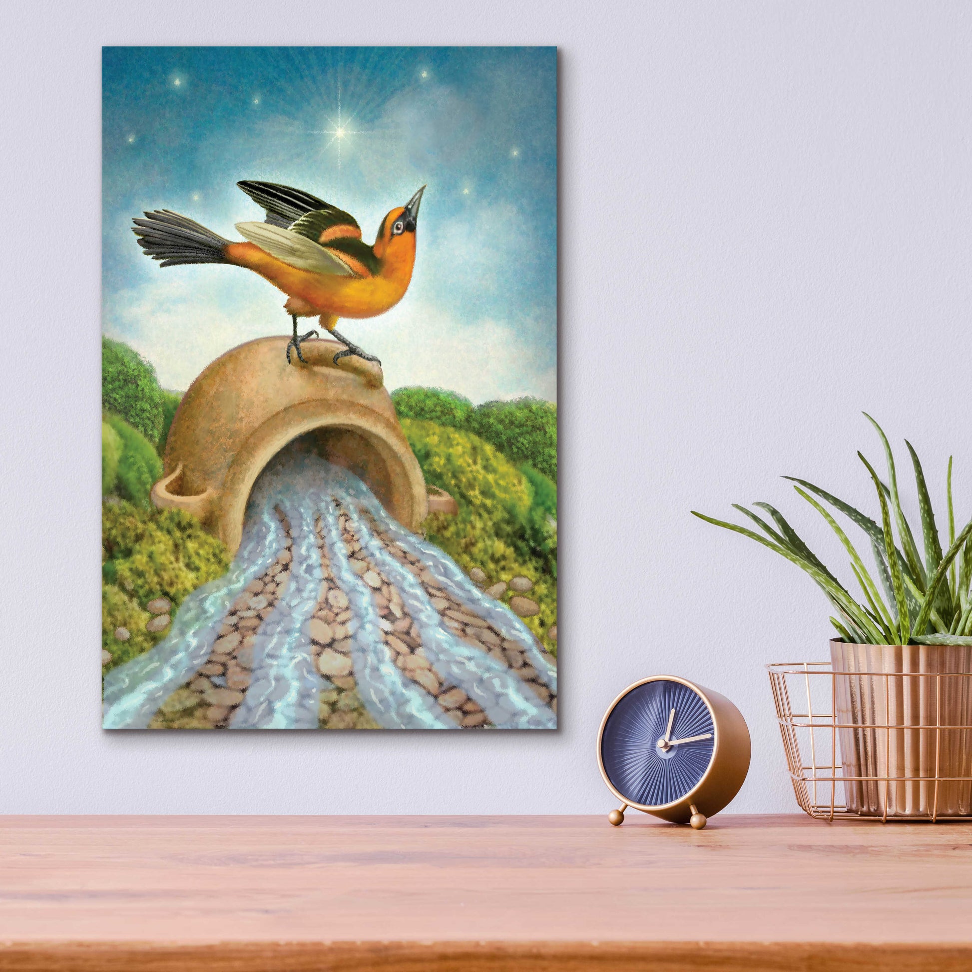 Epic Art 'The Star-Oriole' by Dan Craig, Acrylic Glass Wall Art,12x16