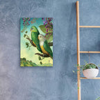 Epic Art 'Two Of Water-Lovebirds' by Dan Craig, Acrylic Glass Wall Art,16x24