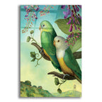 Epic Art 'Two Of Water-Lovebirds' by Dan Craig, Acrylic Glass Wall Art