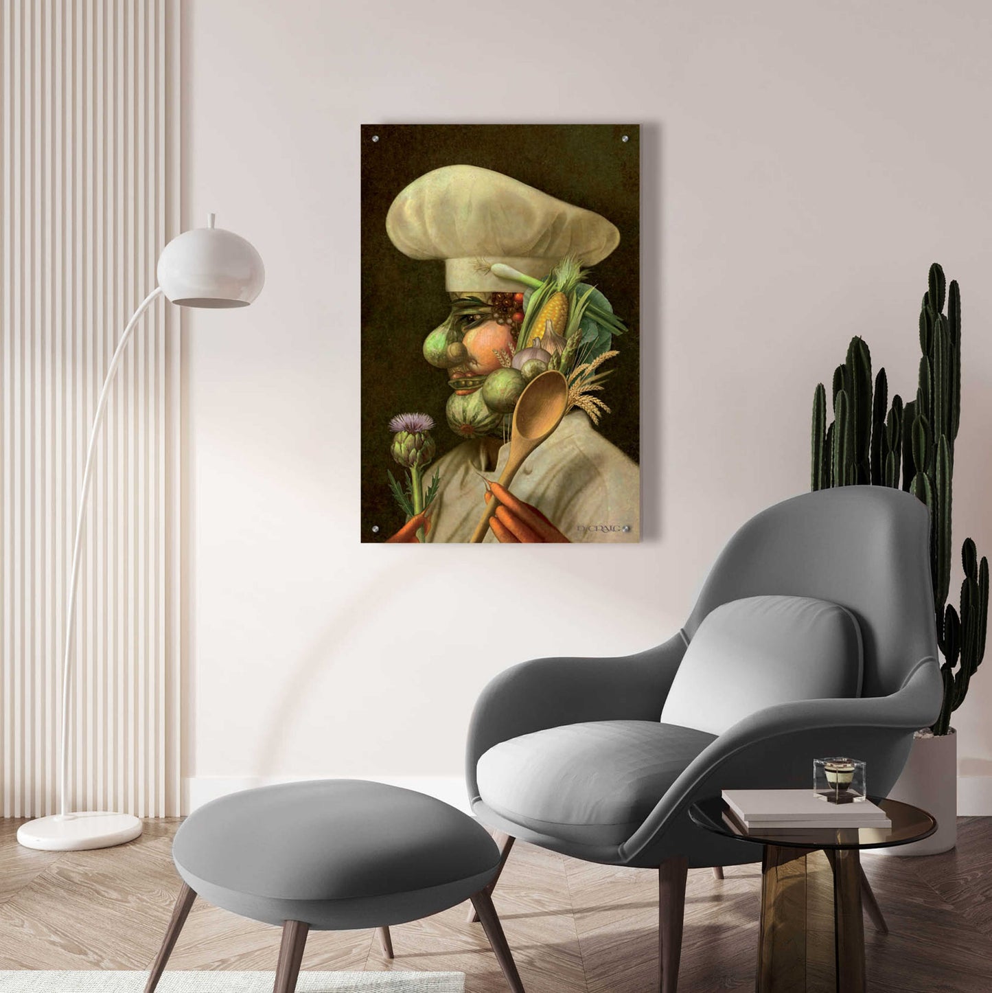 Epic Art 'Vegie Chef' by Dan Craig, Acrylic Glass Wall Art,24x36