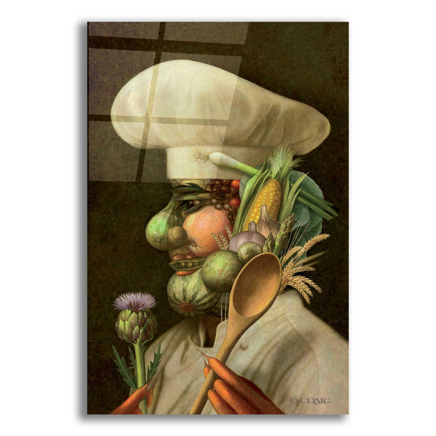 Epic Art 'Vegie Chef' by Dan Craig, Acrylic Glass Wall Art