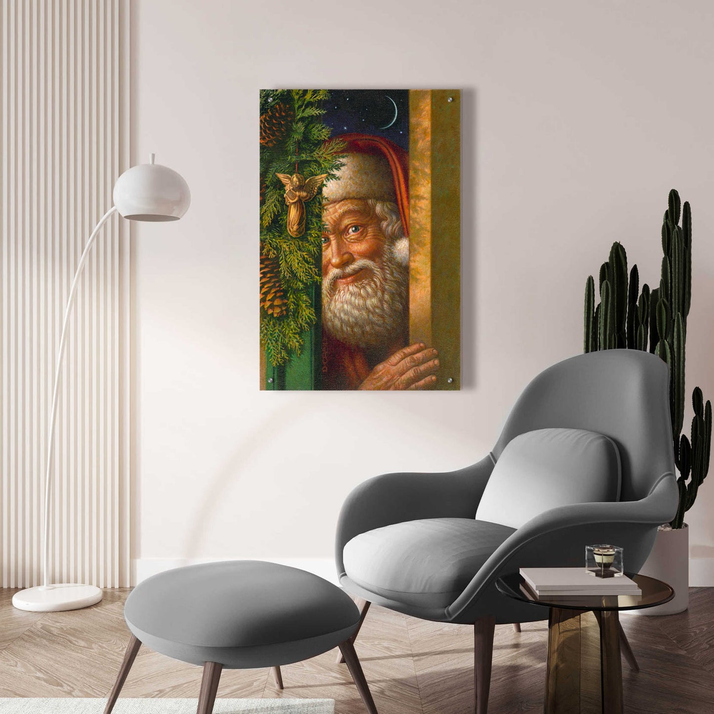 Epic Art 'Santa' by Dan Craig, Acrylic Glass Wall Art,24x36