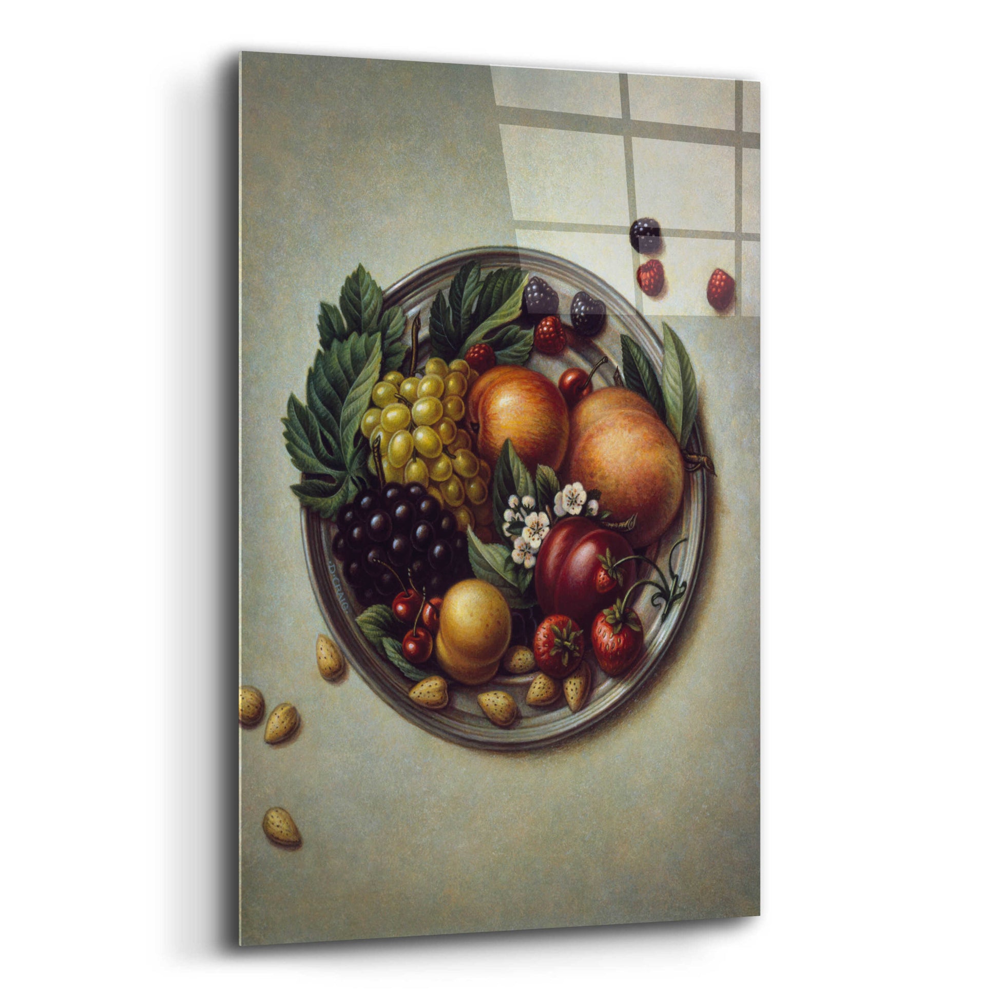 Epic Art '029 Fruit On Plate' by Dan Craig, Acrylic Glass Wall Art,12x16