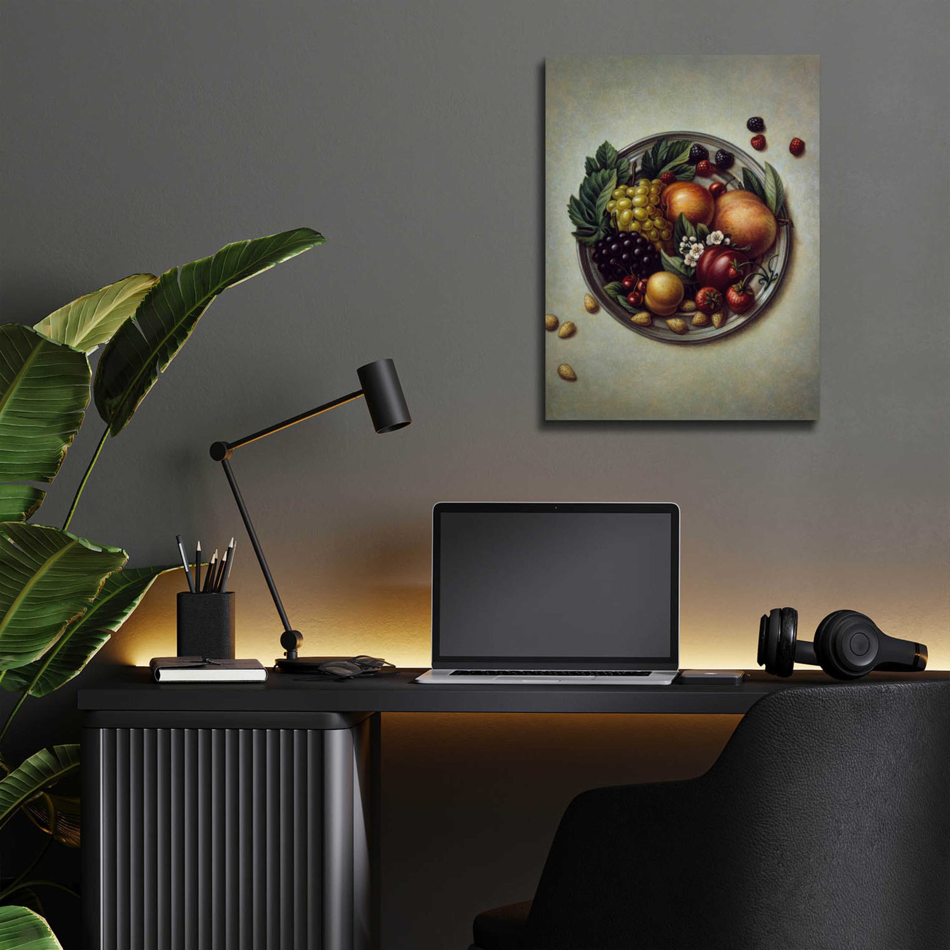 Epic Art '029 Fruit On Plate' by Dan Craig, Acrylic Glass Wall Art,12x16