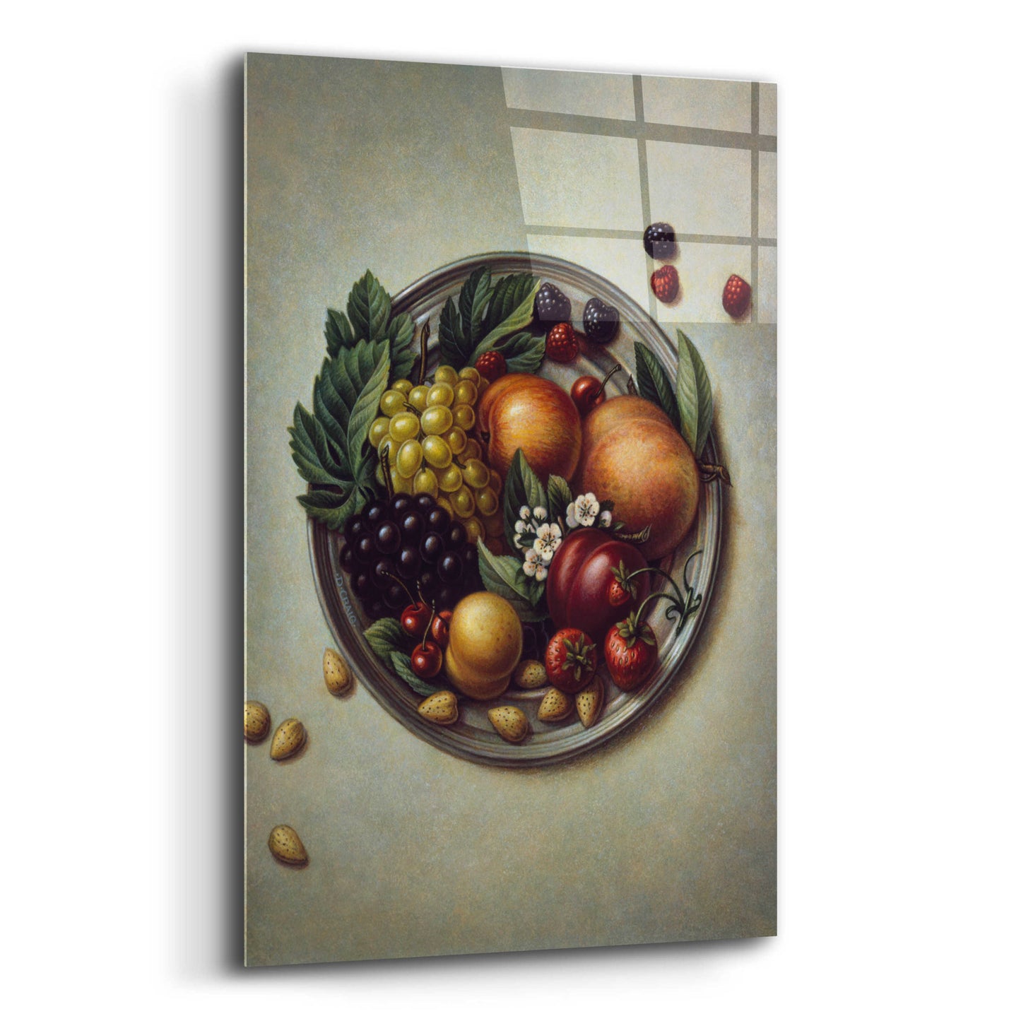 Epic Art '029 Fruit On Plate' by Dan Craig, Acrylic Glass Wall Art,16x24