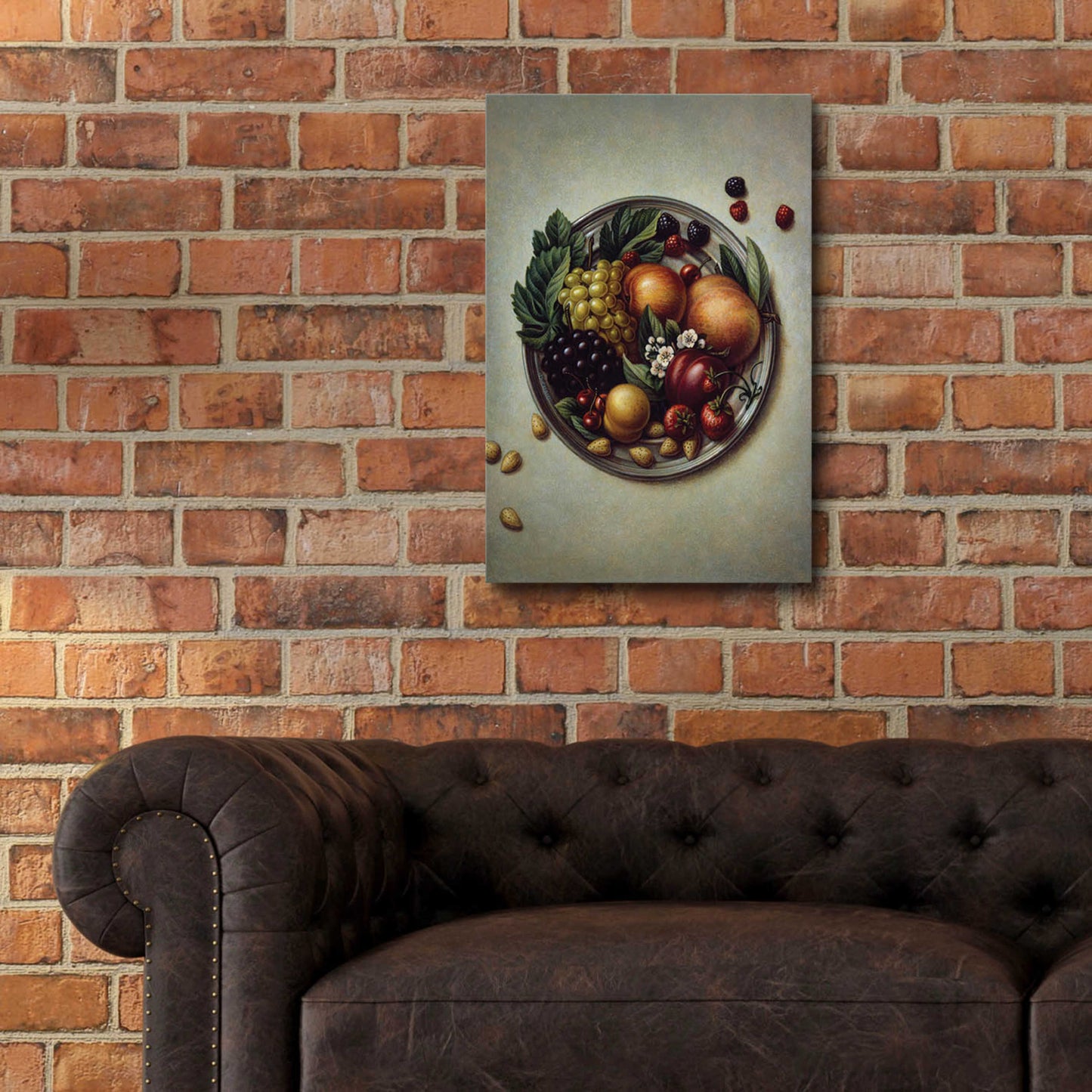 Epic Art '029 Fruit On Plate' by Dan Craig, Acrylic Glass Wall Art,16x24