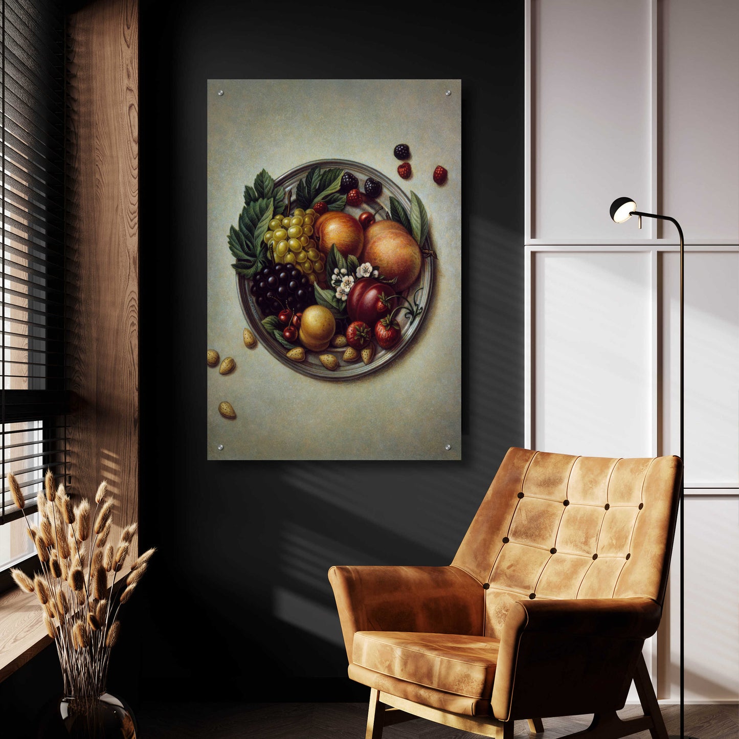 Epic Art '029 Fruit On Plate' by Dan Craig, Acrylic Glass Wall Art,24x36