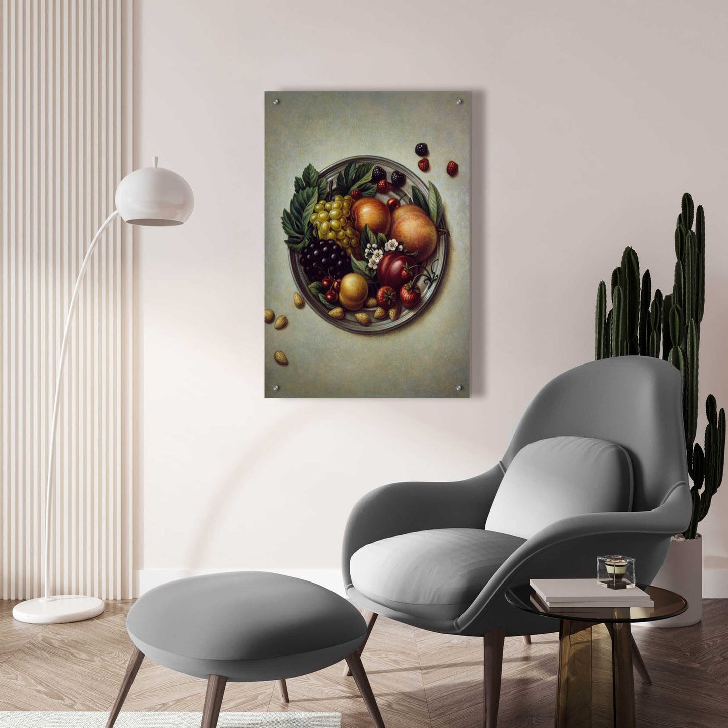 Epic Art '029 Fruit On Plate' by Dan Craig, Acrylic Glass Wall Art,24x36