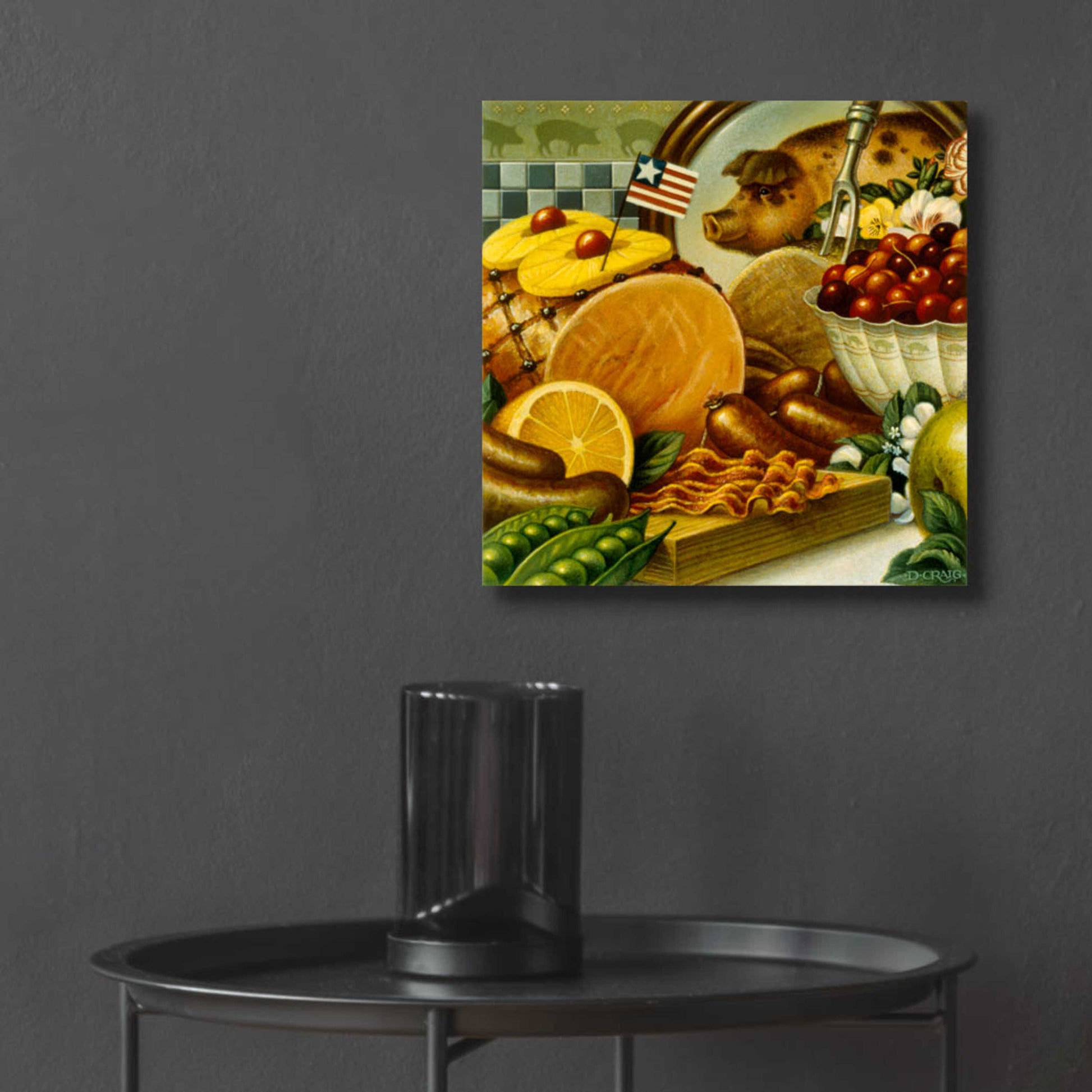 Epic Art '036 Pork Still Life' by Dan Craig, Acrylic Glass Wall Art,12x12