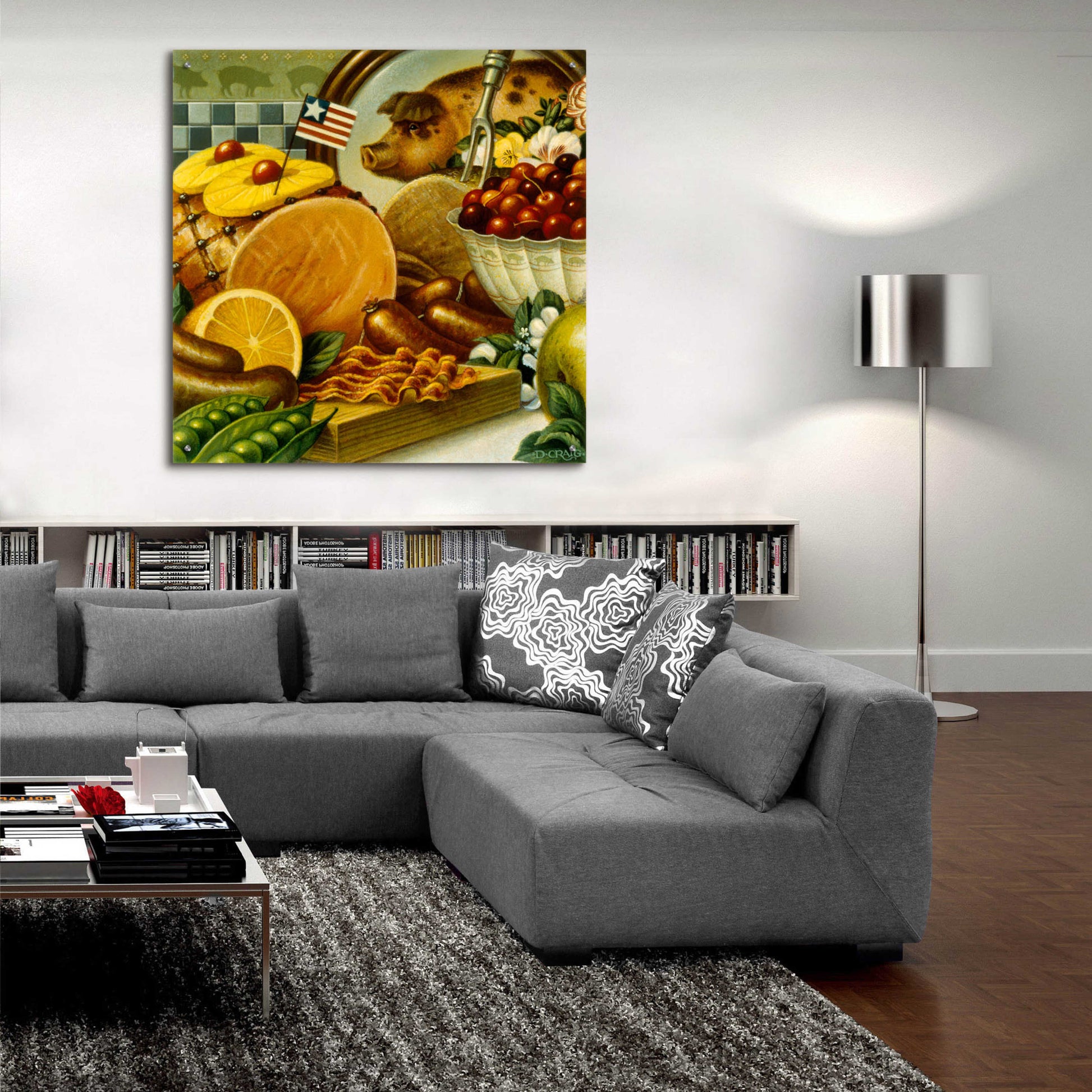 Epic Art '036 Pork Still Life' by Dan Craig, Acrylic Glass Wall Art,36x36