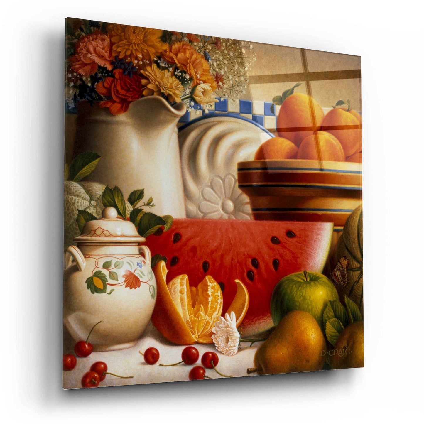 Epic Art '040 Country Fruit' by Dan Craig, Acrylic Glass Wall Art,12x12