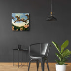 Epic Art '043 Caroussell Horses' by Dan Craig, Acrylic Glass Wall Art,24x24