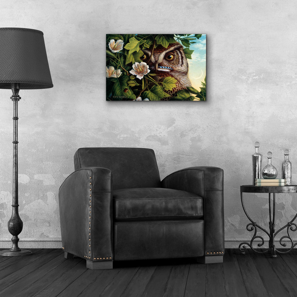 Epic Art '048 Owl' by Dan Craig, Acrylic Glass Wall Art,24x16