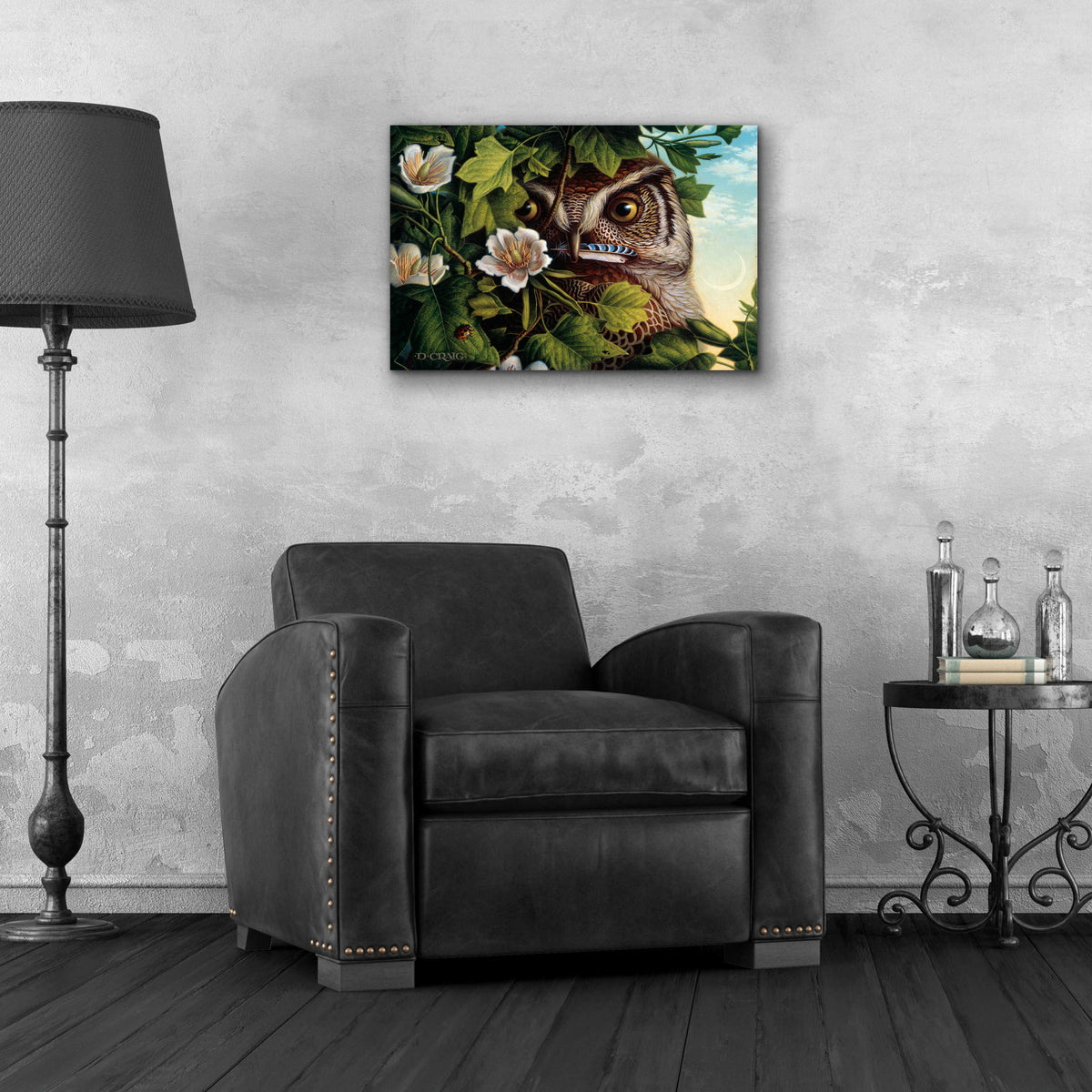 Epic Art '048 Owl' by Dan Craig, Acrylic Glass Wall Art,24x16