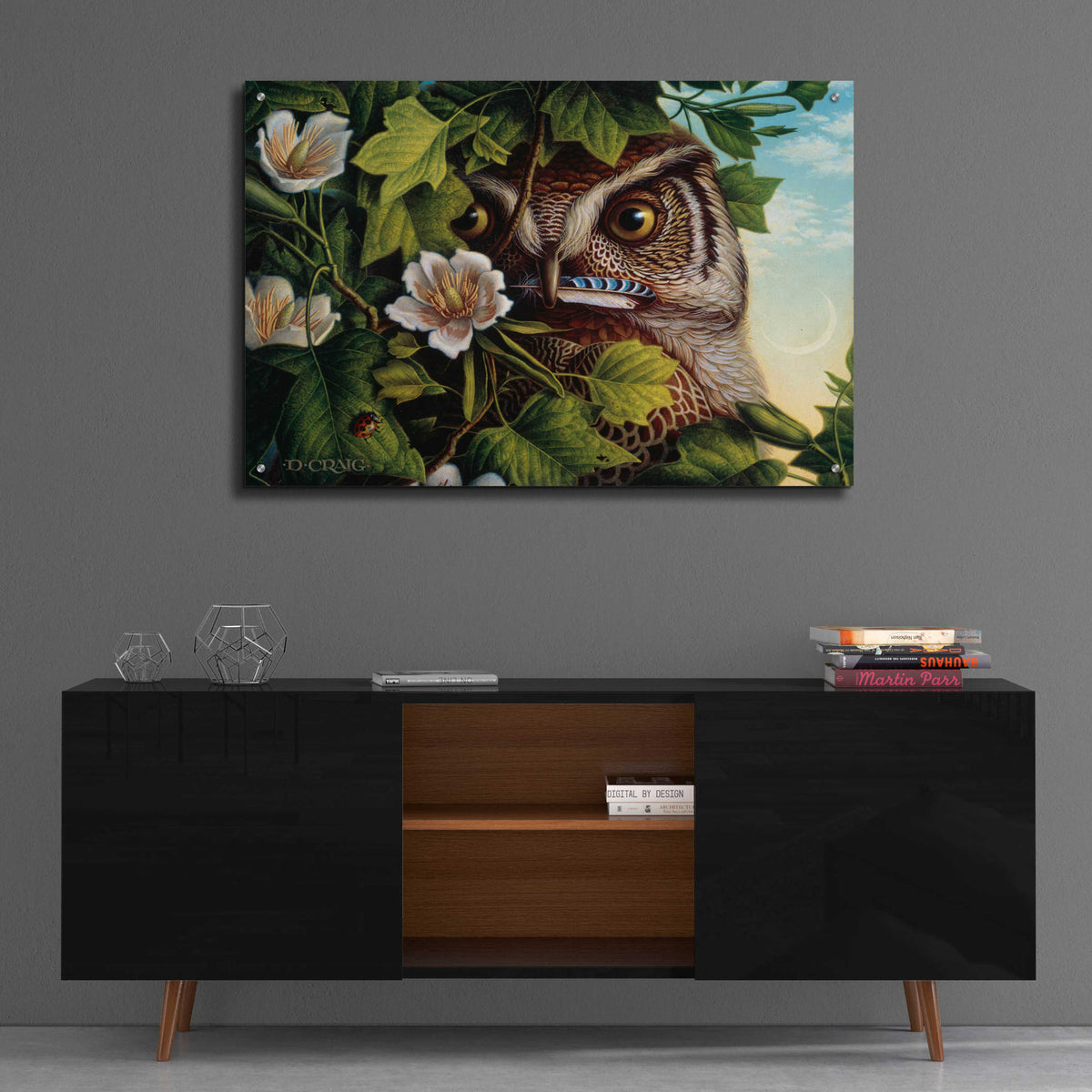 Epic Art '048 Owl' by Dan Craig, Acrylic Glass Wall Art,36x24