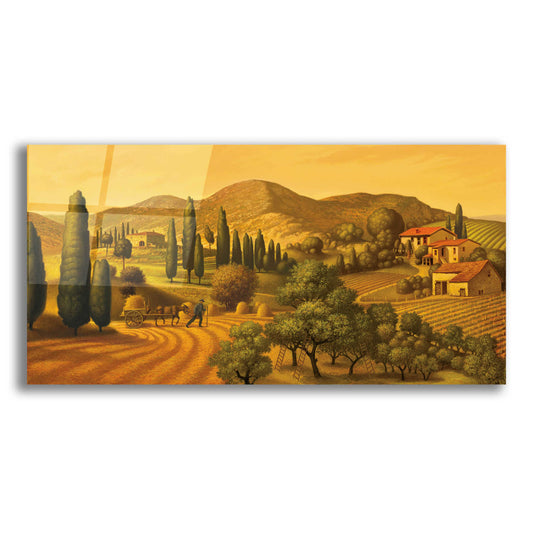 Epic Art 'Tuscan Landscape' by Dan Craig, Acrylic Glass Wall Art