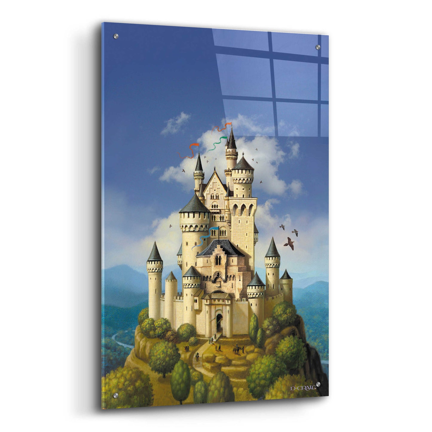 Epic Art 'Castle' by Dan Craig, Acrylic Glass Wall Art,24x36