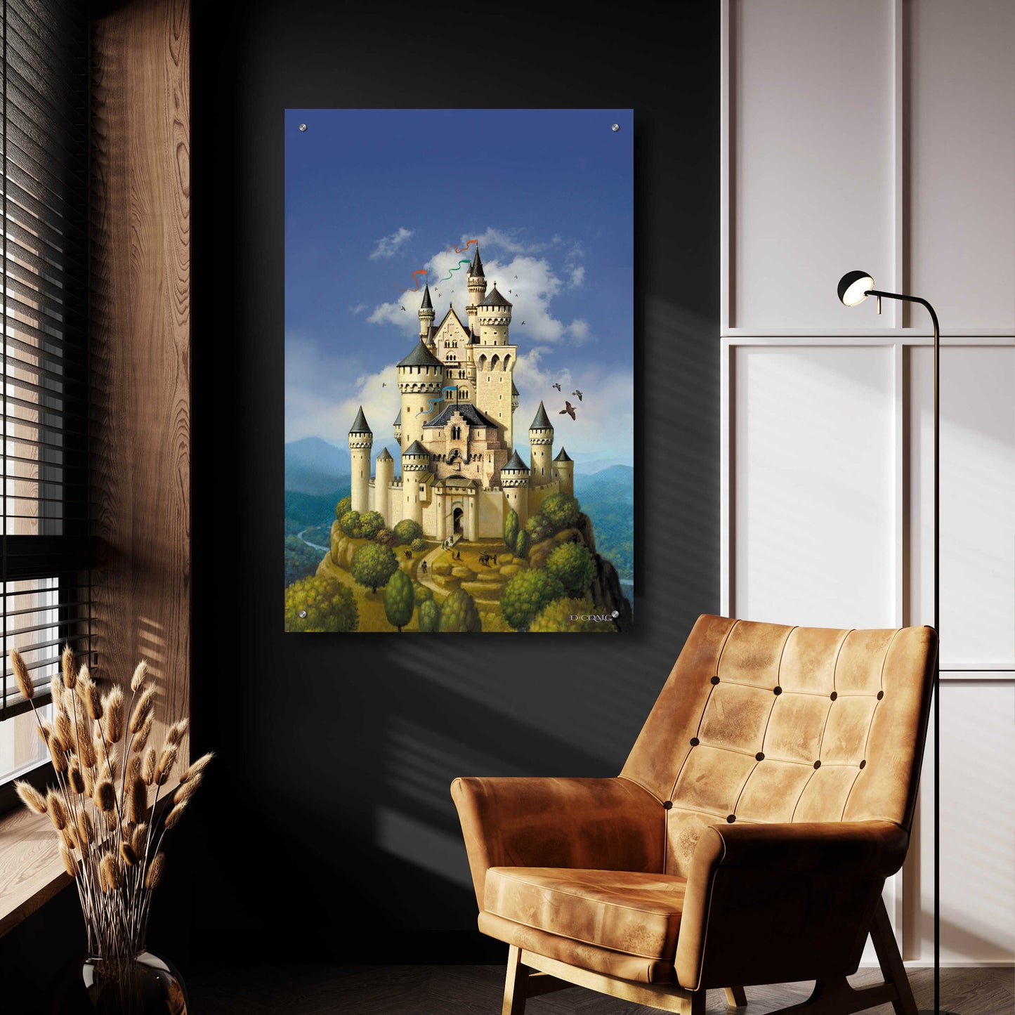 Epic Art 'Castle' by Dan Craig, Acrylic Glass Wall Art,24x36