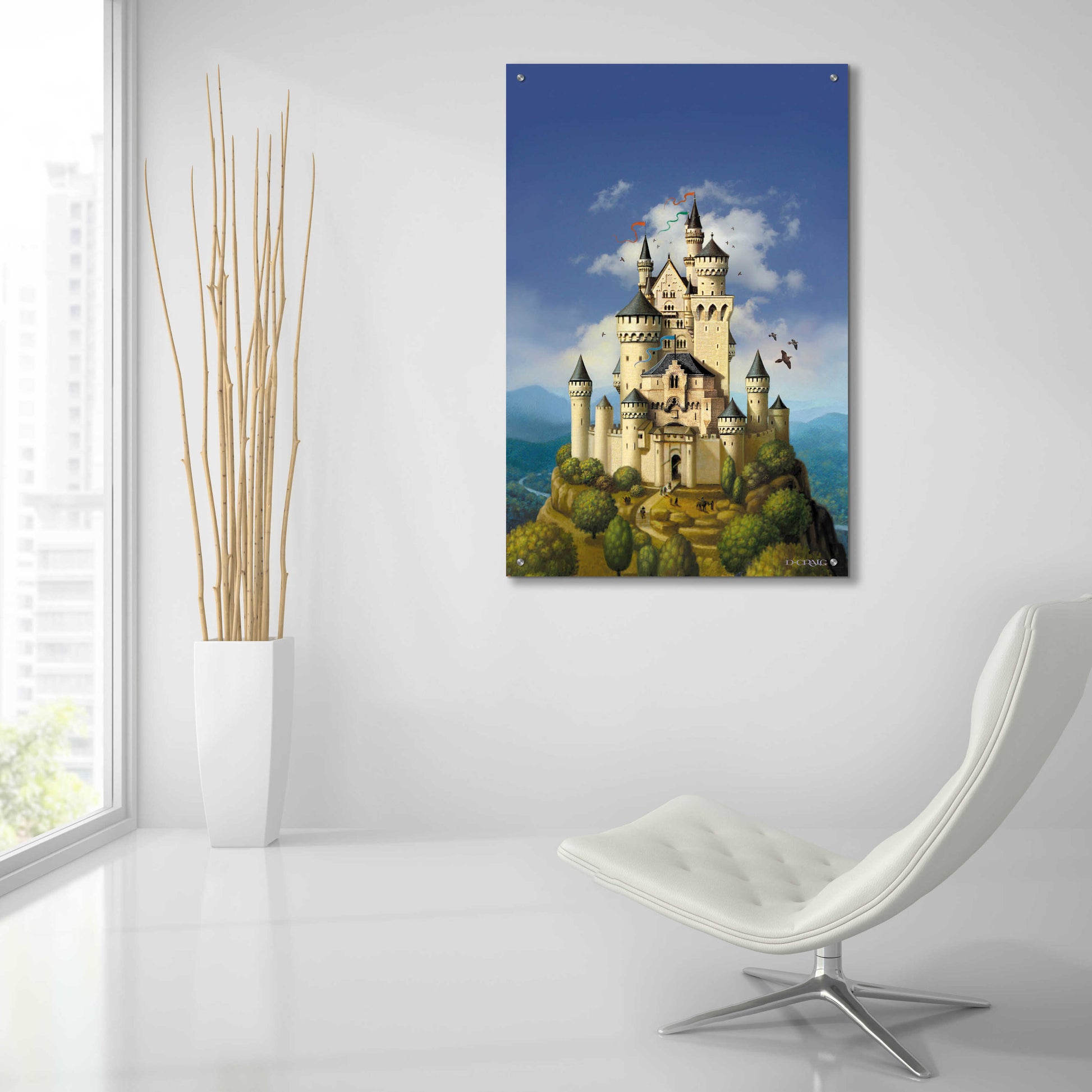 Epic Art 'Castle' by Dan Craig, Acrylic Glass Wall Art,24x36