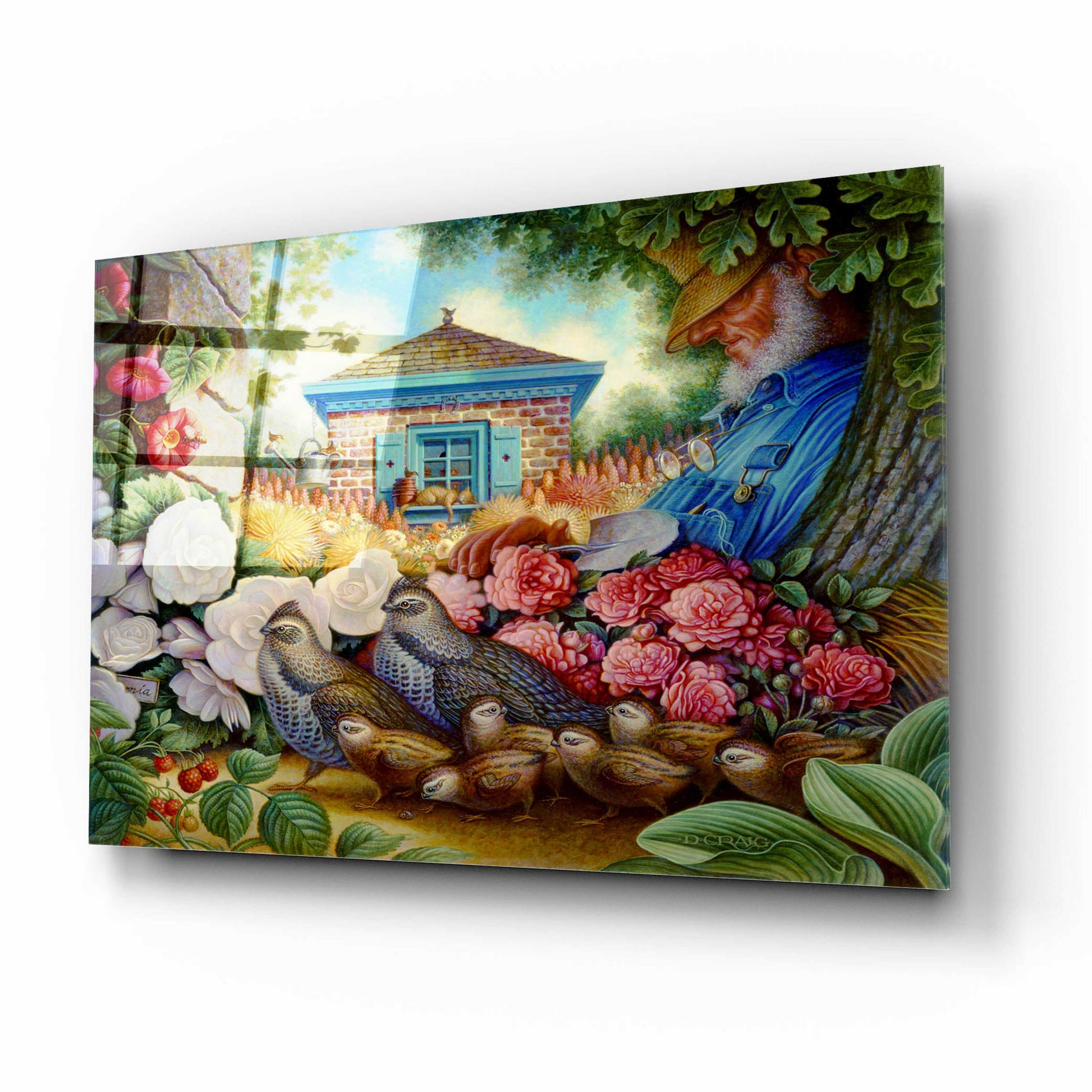 Epic Art 'Garden Dreams' by Dan Craig, Acrylic Glass Wall Art,16x12