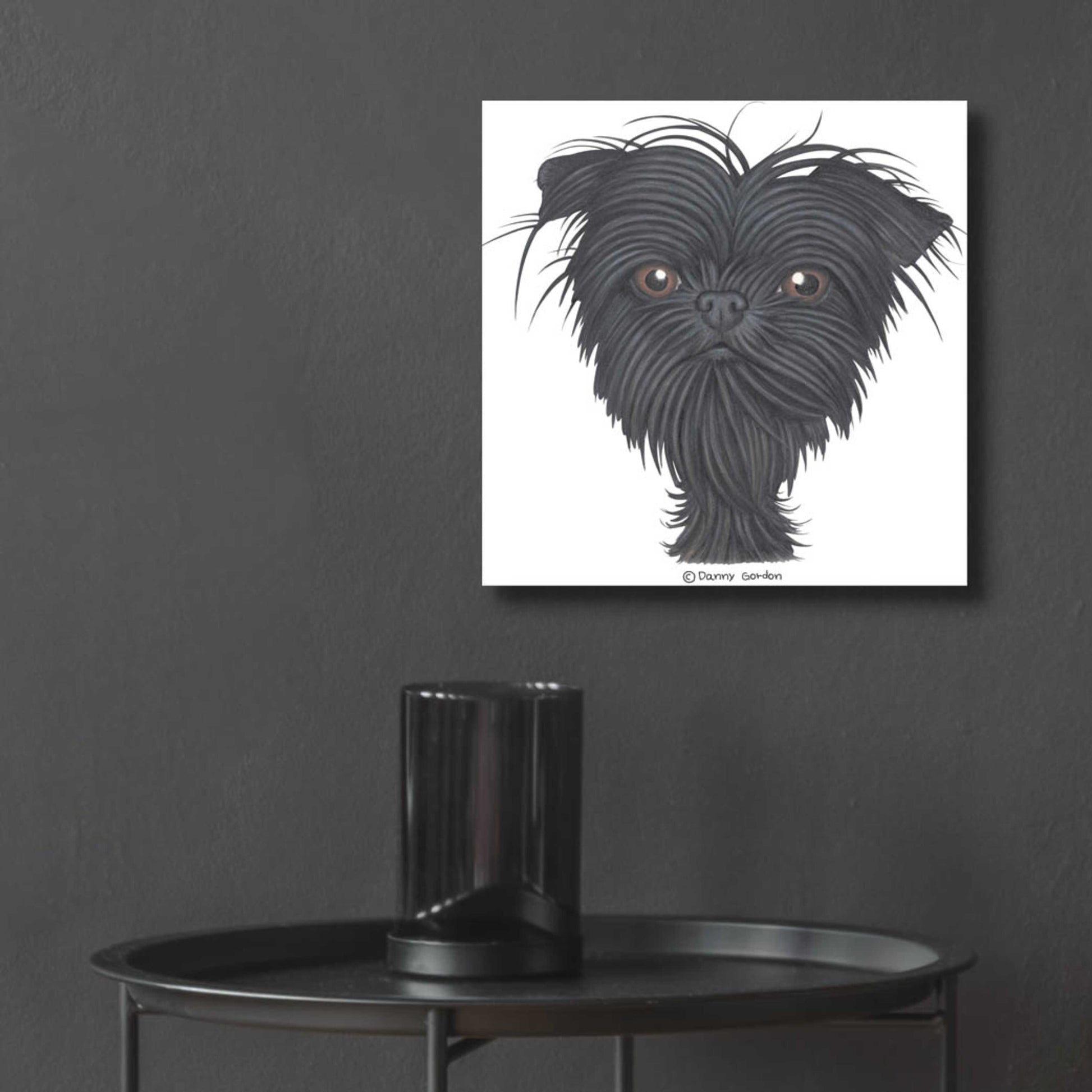 Epic Art 'Affenpinscher Bust' by Danny Gordon Art, Acrylic Glass Wall Art,12x12