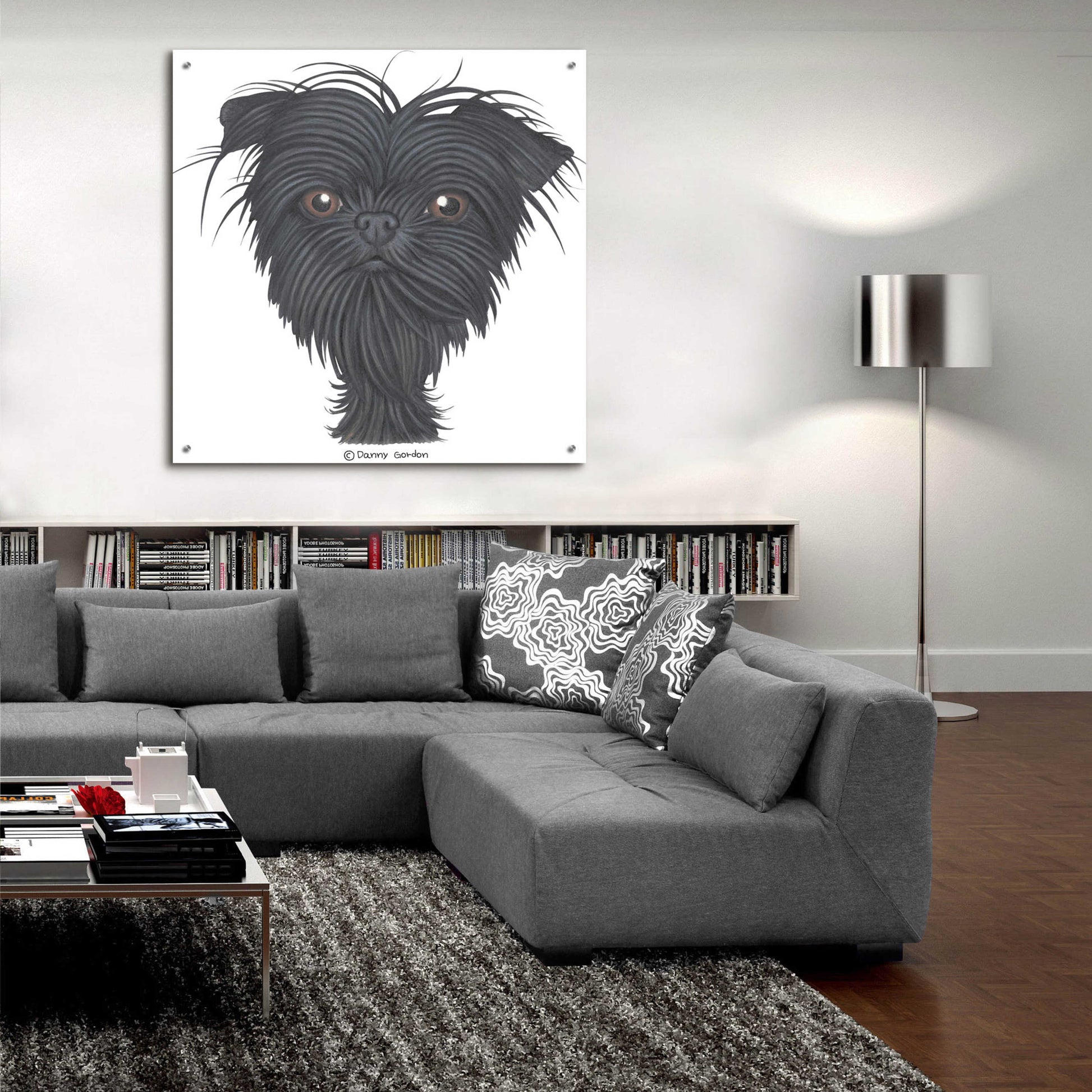 Epic Art 'Affenpinscher Bust' by Danny Gordon Art, Acrylic Glass Wall Art,36x36