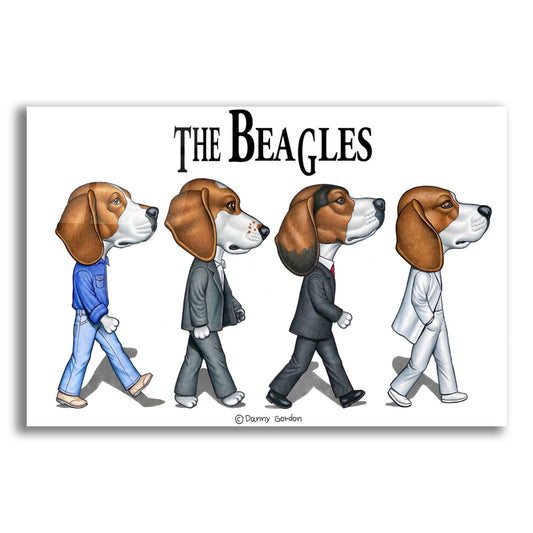 Epic Art 'The Beagles' by Danny Gordon Art, Acrylic Glass Wall Art