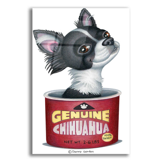 Epic Art 'Blk Wht Chihuahua in Container' by Danny Gordon Art, Acrylic Glass Wall Art