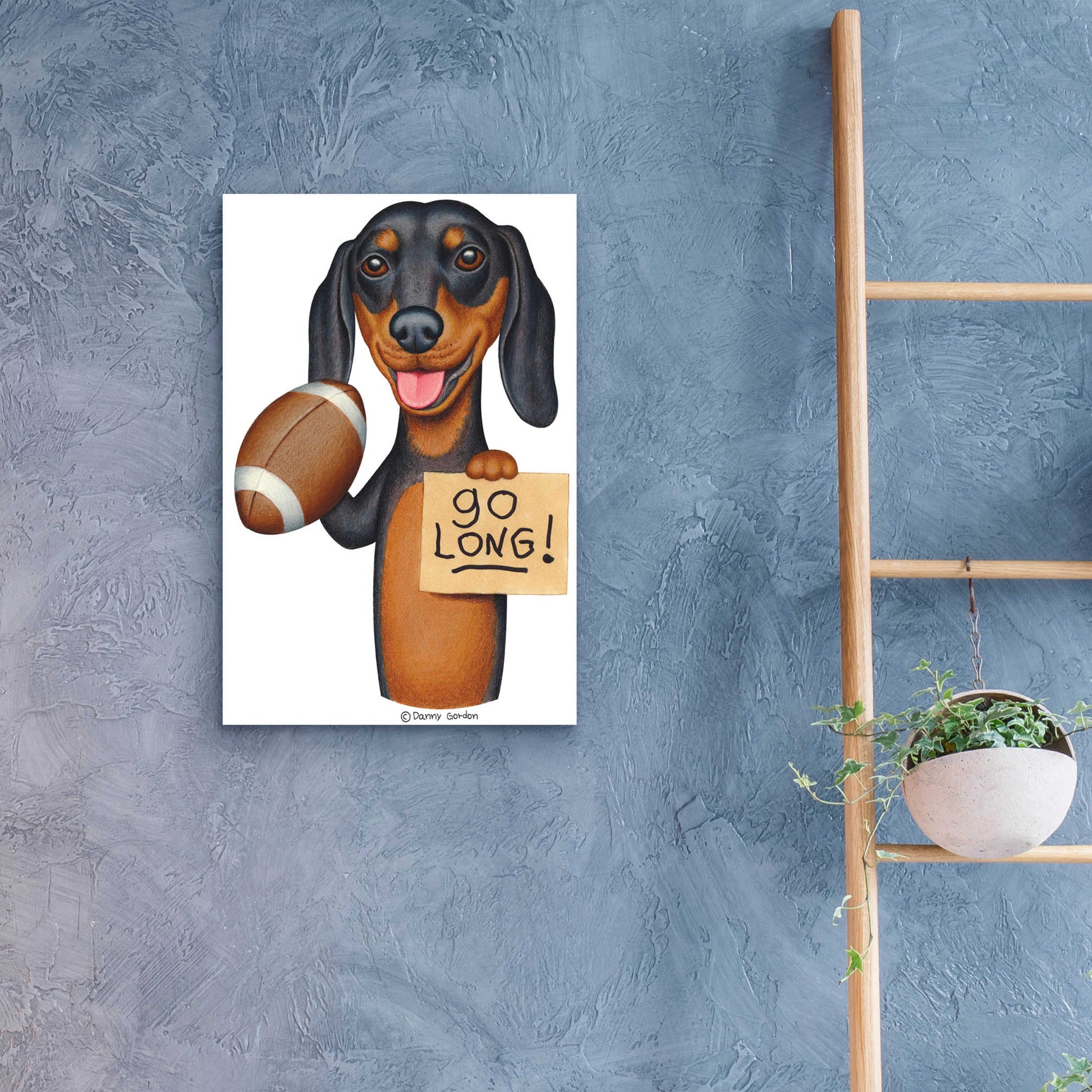 Epic Art 'Bart DOXIE' by Danny Gordon Art, Acrylic Glass Wall Art,16x24