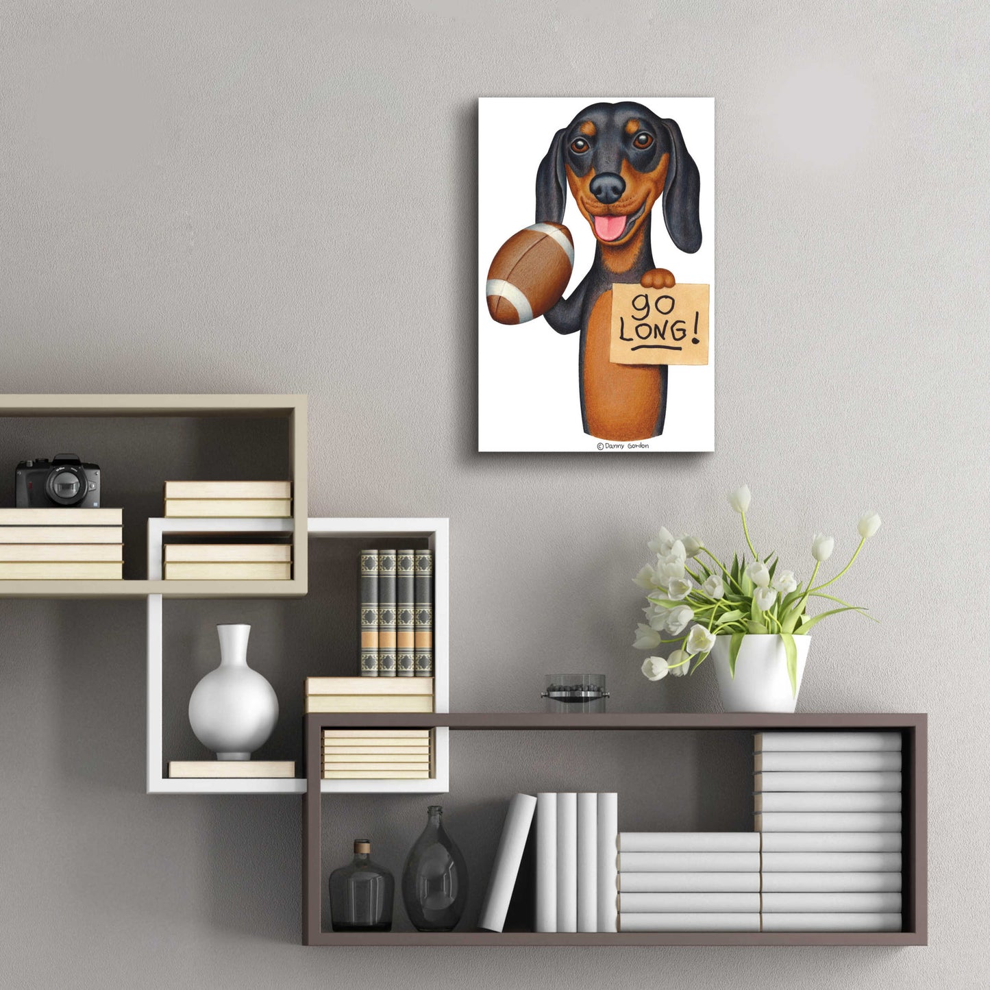 Epic Art 'Bart DOXIE' by Danny Gordon Art, Acrylic Glass Wall Art,16x24