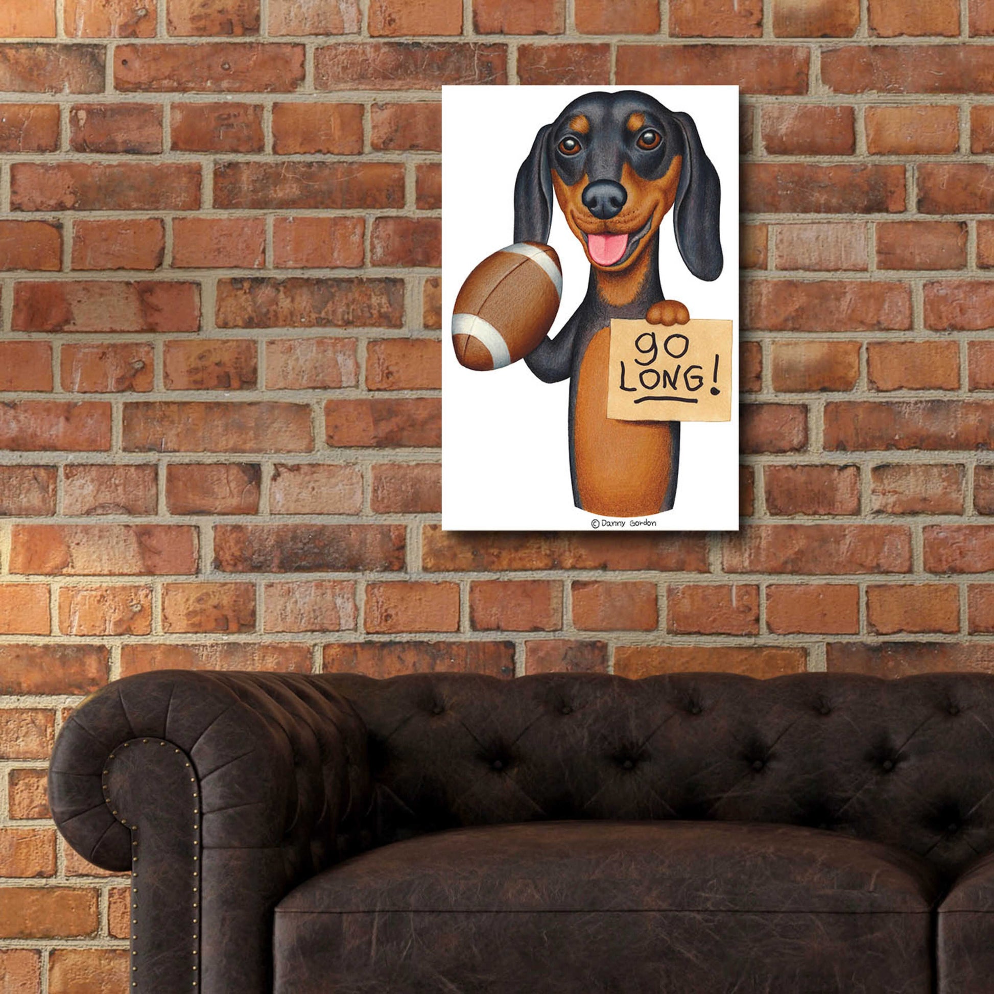 Epic Art 'Bart DOXIE' by Danny Gordon Art, Acrylic Glass Wall Art,16x24