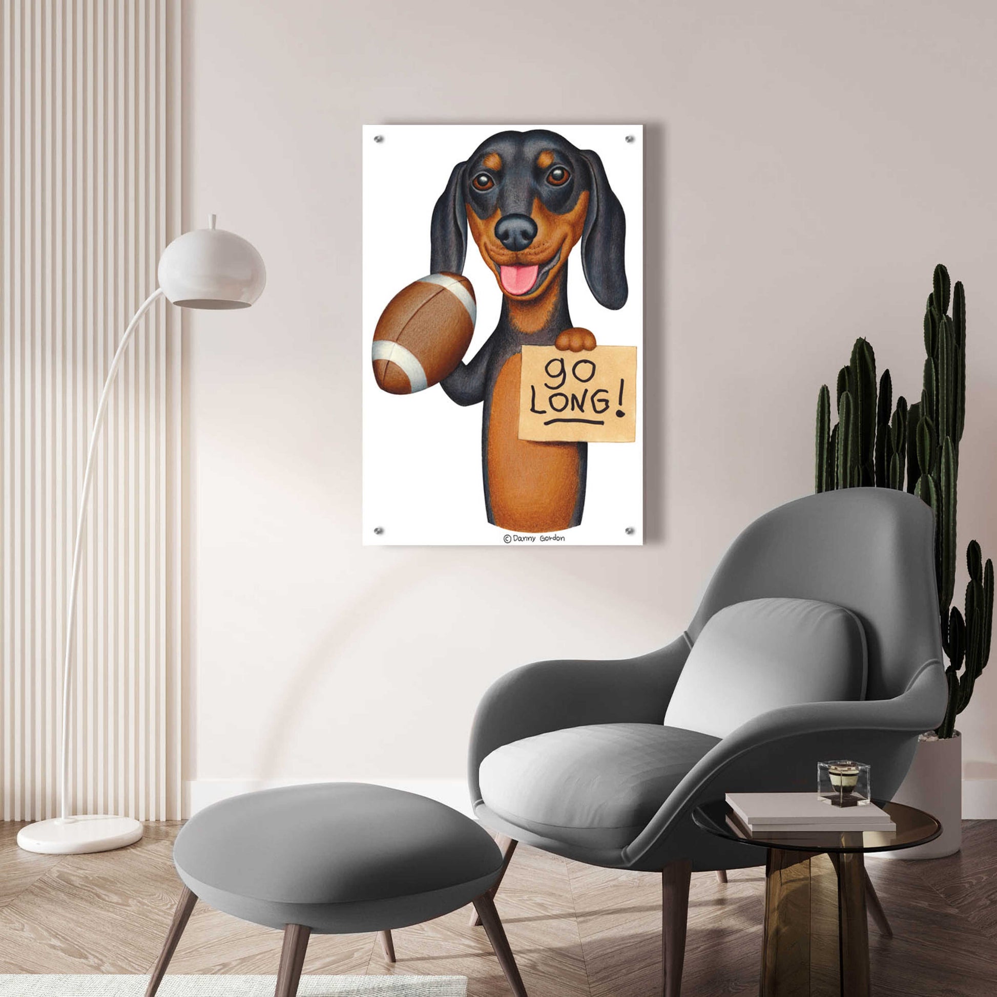 Epic Art 'Bart DOXIE' by Danny Gordon Art, Acrylic Glass Wall Art,24x36