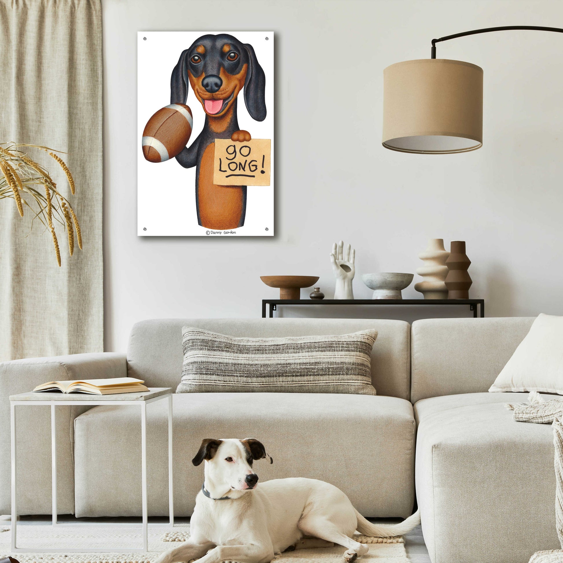 Epic Art 'Bart DOXIE' by Danny Gordon Art, Acrylic Glass Wall Art,24x36