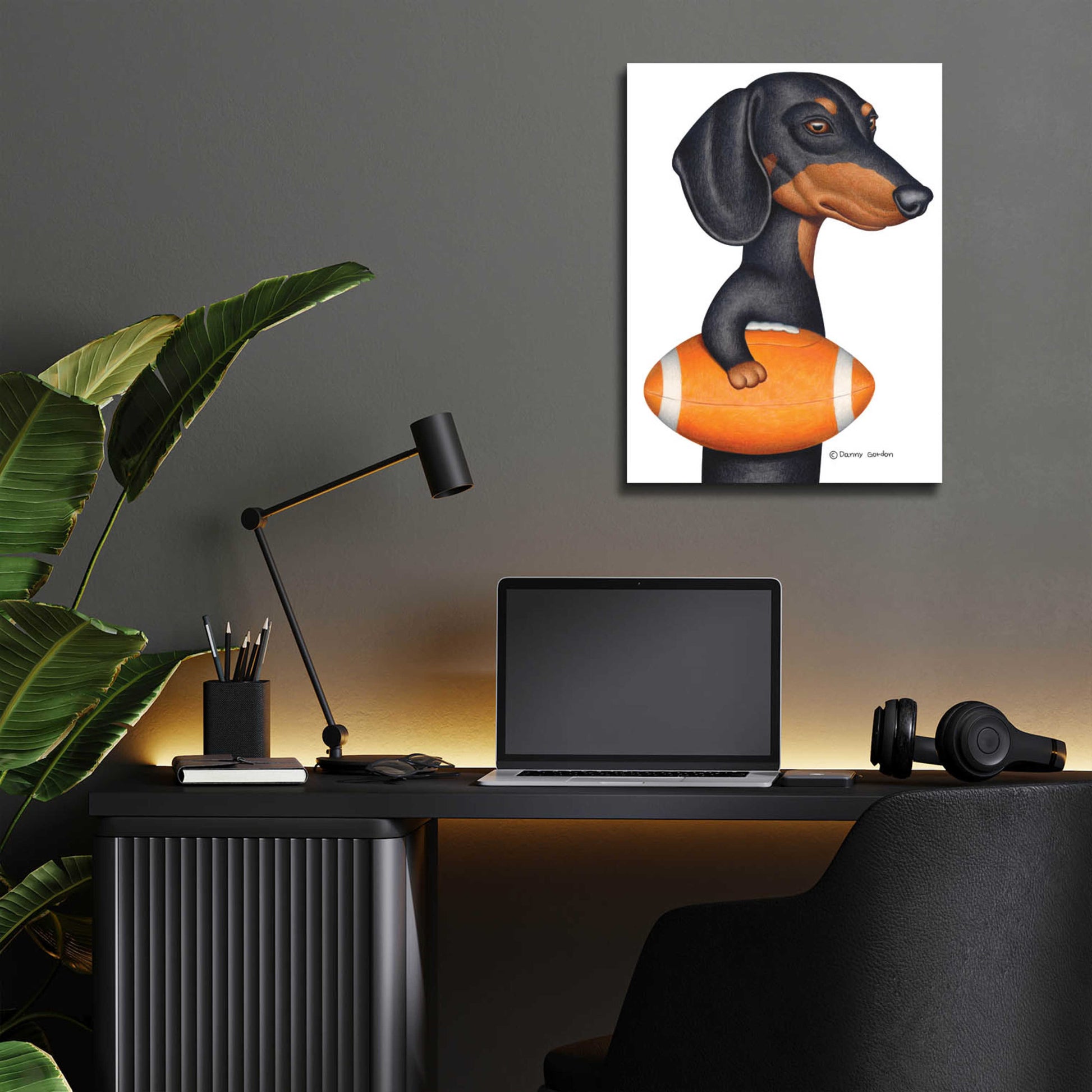 Epic Art 'Cowboy DOXIE' by Danny Gordon Art, Acrylic Glass Wall Art,12x16