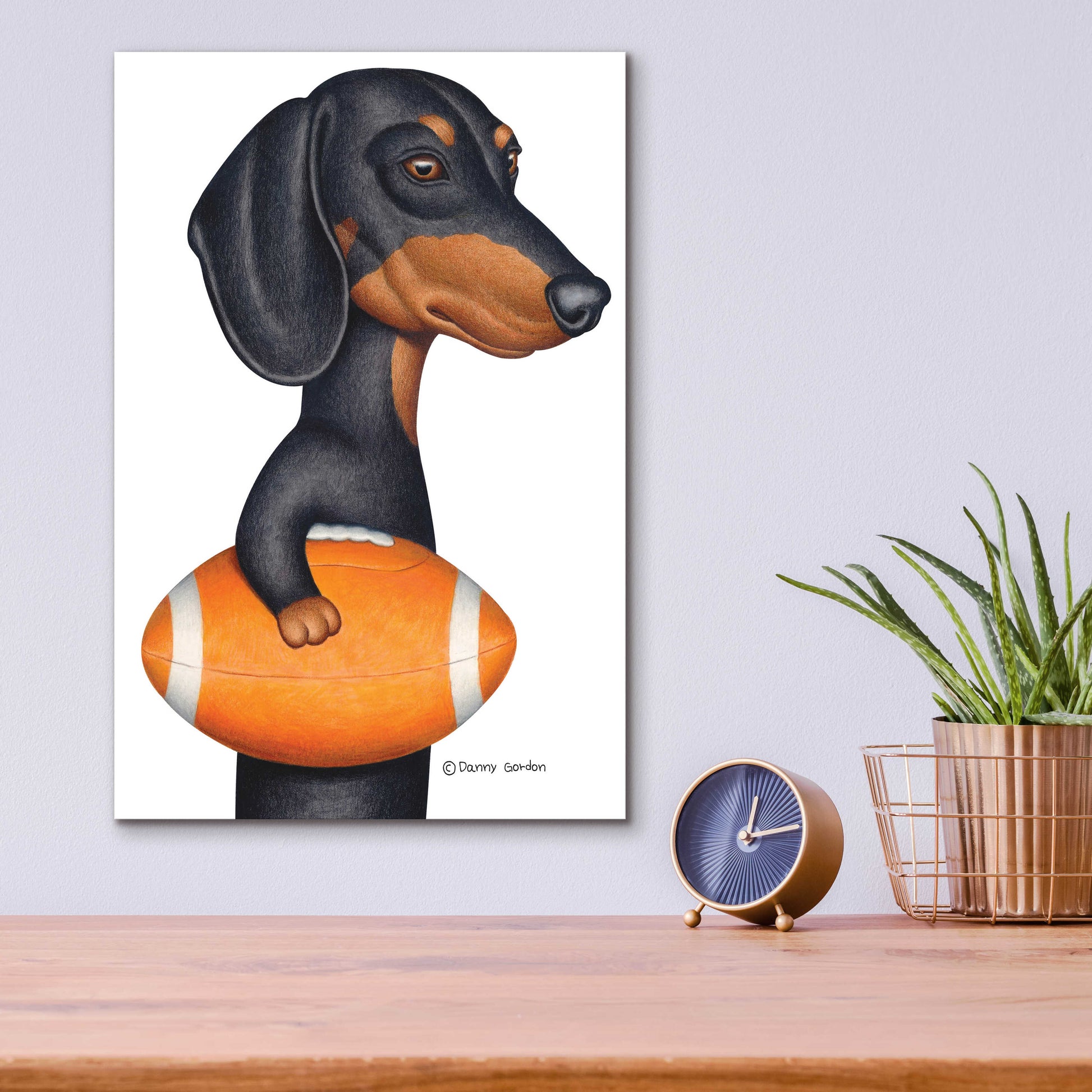 Epic Art 'Cowboy DOXIE' by Danny Gordon Art, Acrylic Glass Wall Art,12x16