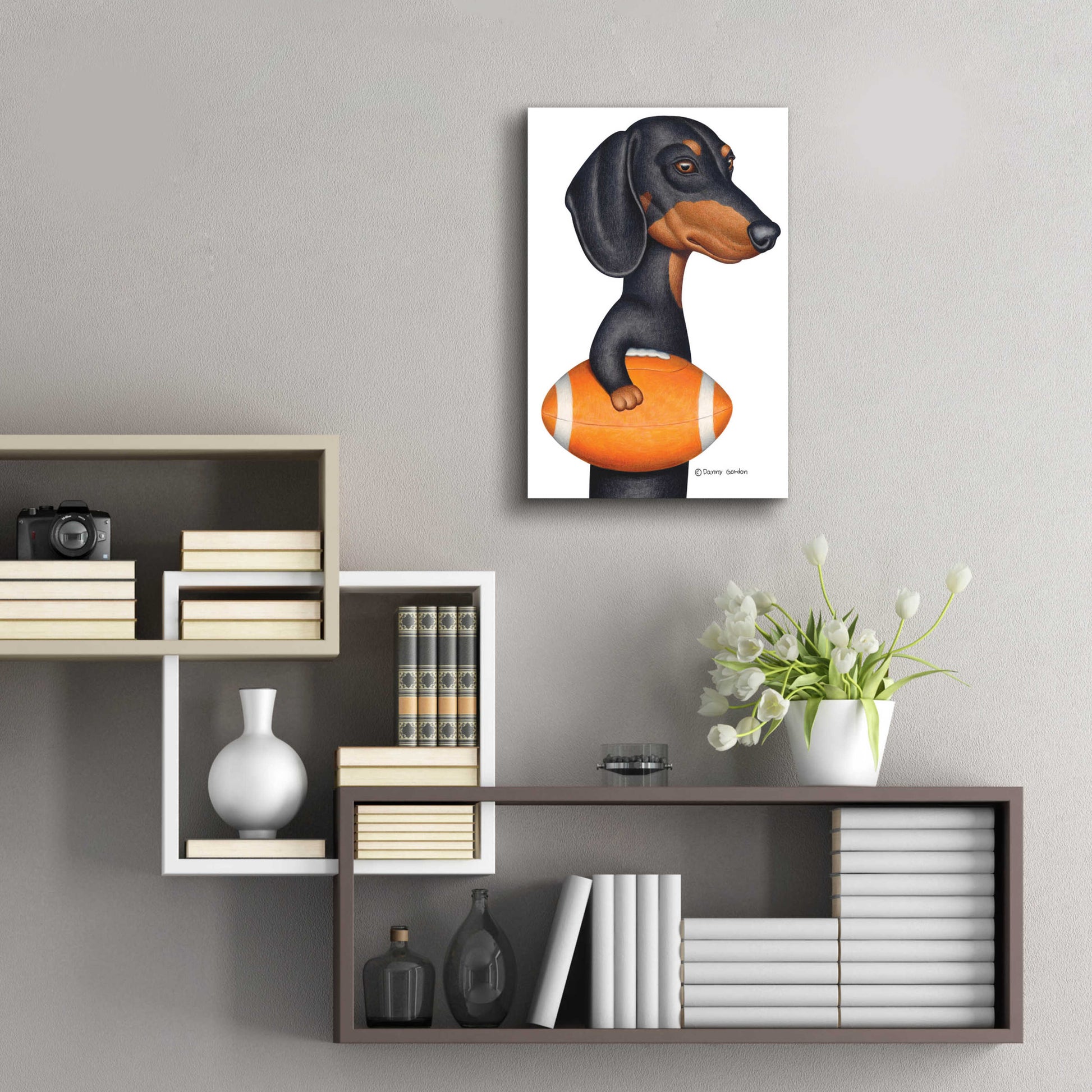 Epic Art 'Cowboy DOXIE' by Danny Gordon Art, Acrylic Glass Wall Art,16x24