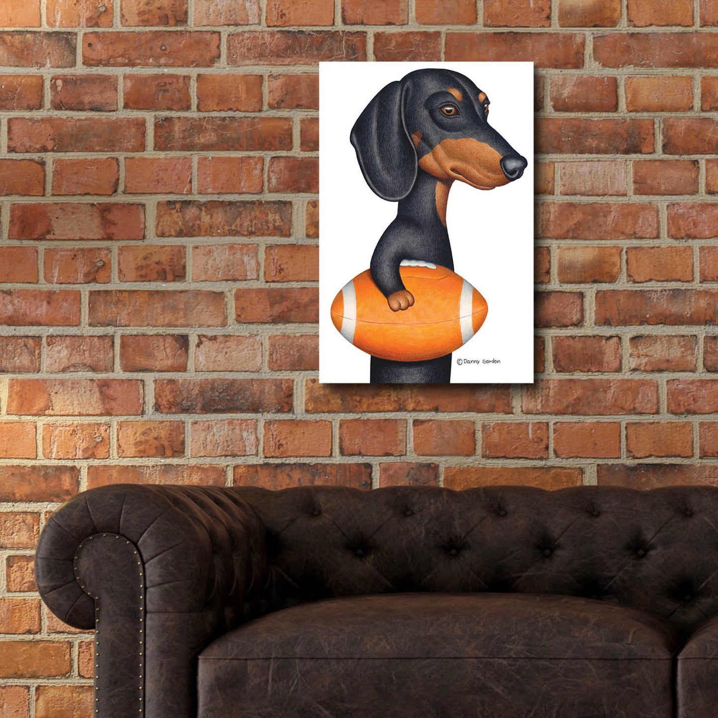 Epic Art 'Cowboy DOXIE' by Danny Gordon Art, Acrylic Glass Wall Art,16x24