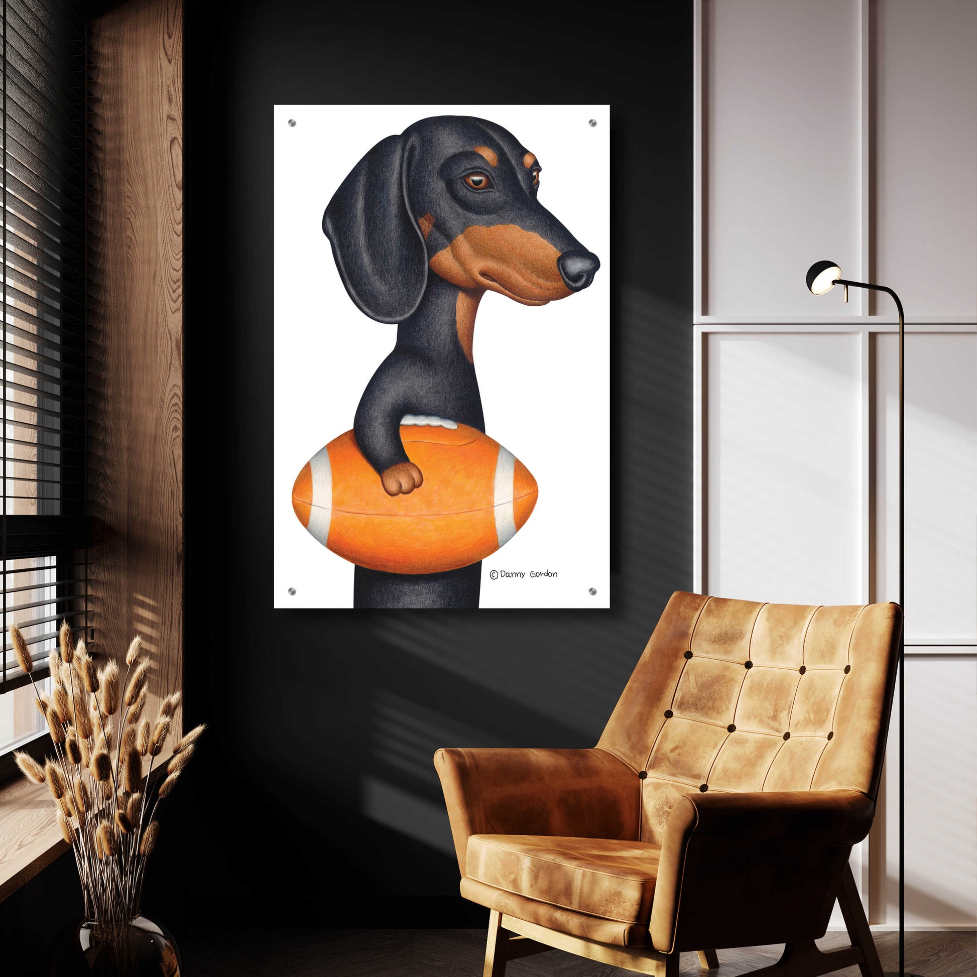 Epic Art 'Cowboy DOXIE' by Danny Gordon Art, Acrylic Glass Wall Art,24x36