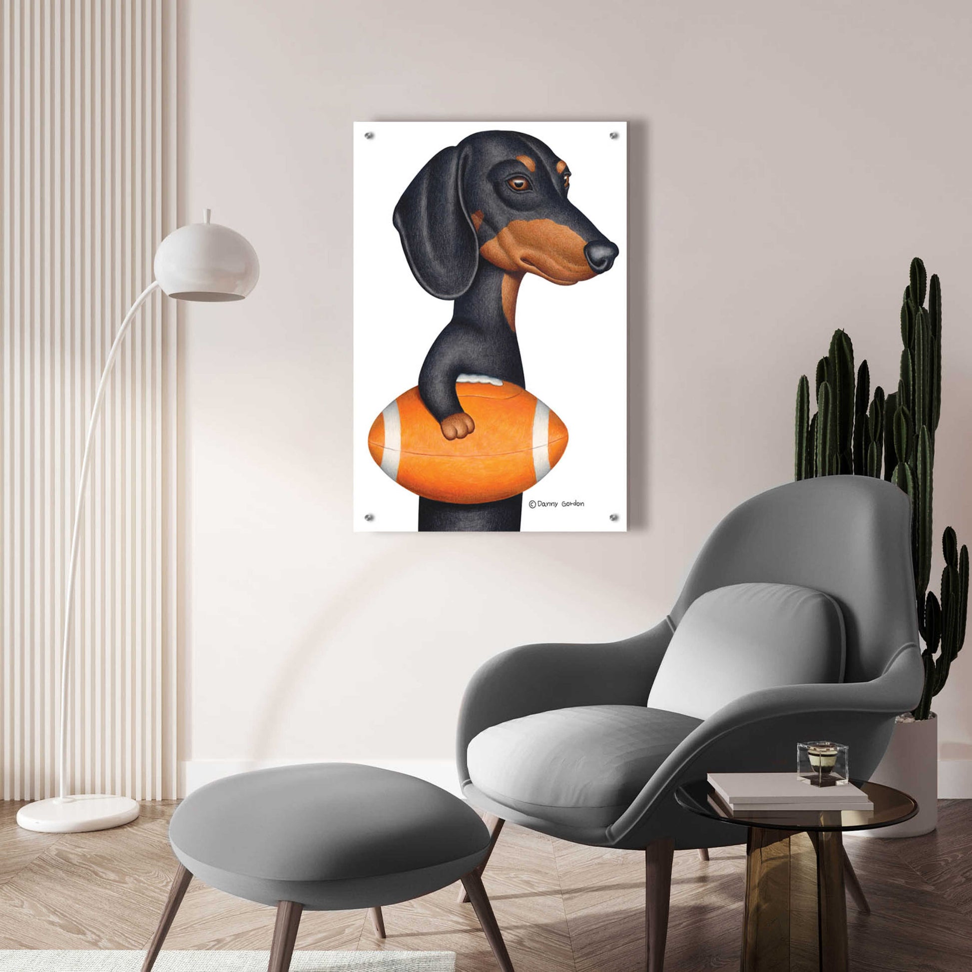 Epic Art 'Cowboy DOXIE' by Danny Gordon Art, Acrylic Glass Wall Art,24x36