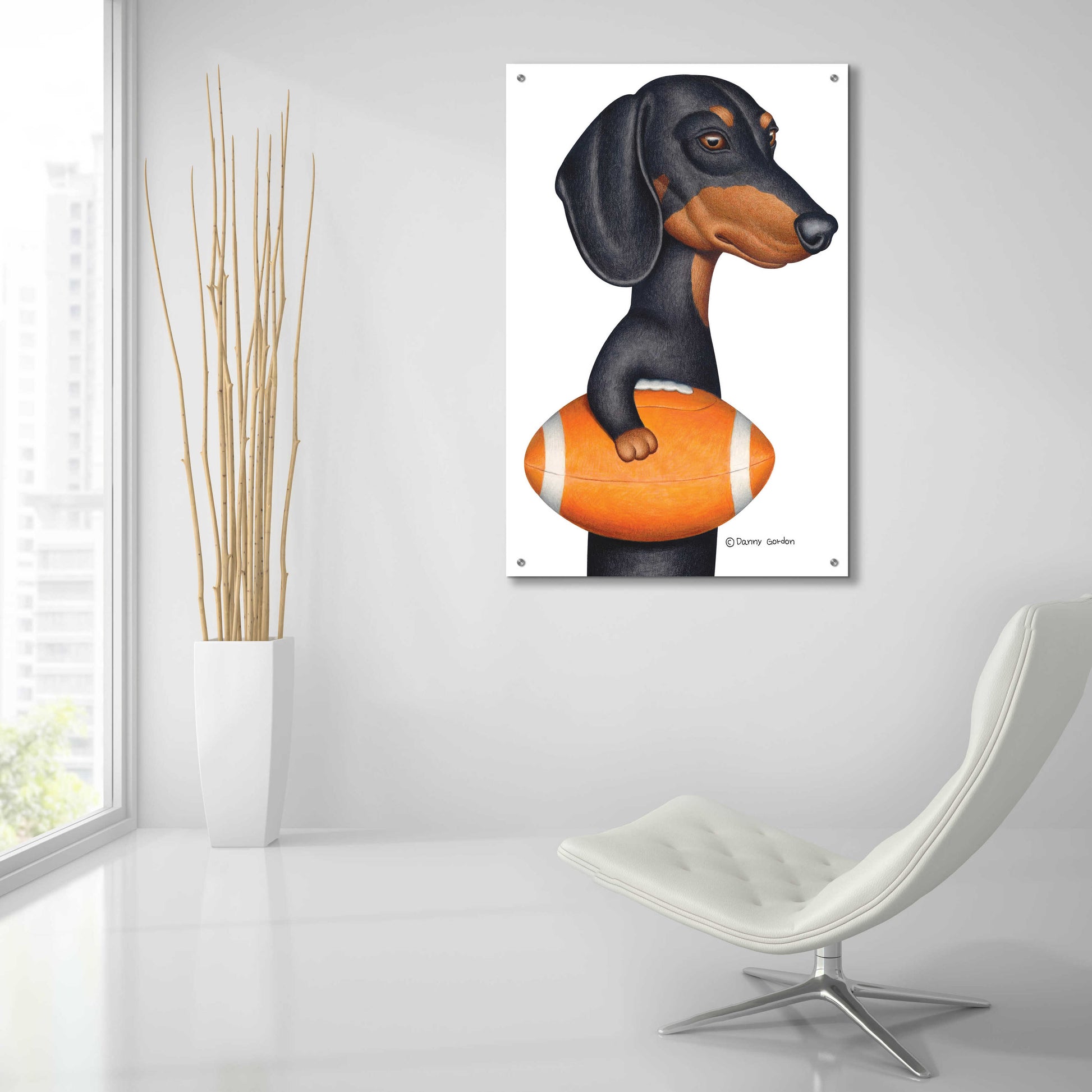 Epic Art 'Cowboy DOXIE' by Danny Gordon Art, Acrylic Glass Wall Art,24x36