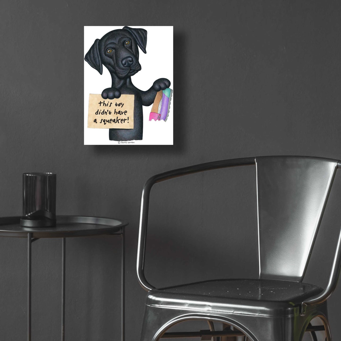 Epic Art 'Herschel Black Lab' by Danny Gordon Art, Acrylic Glass Wall Art,12x16