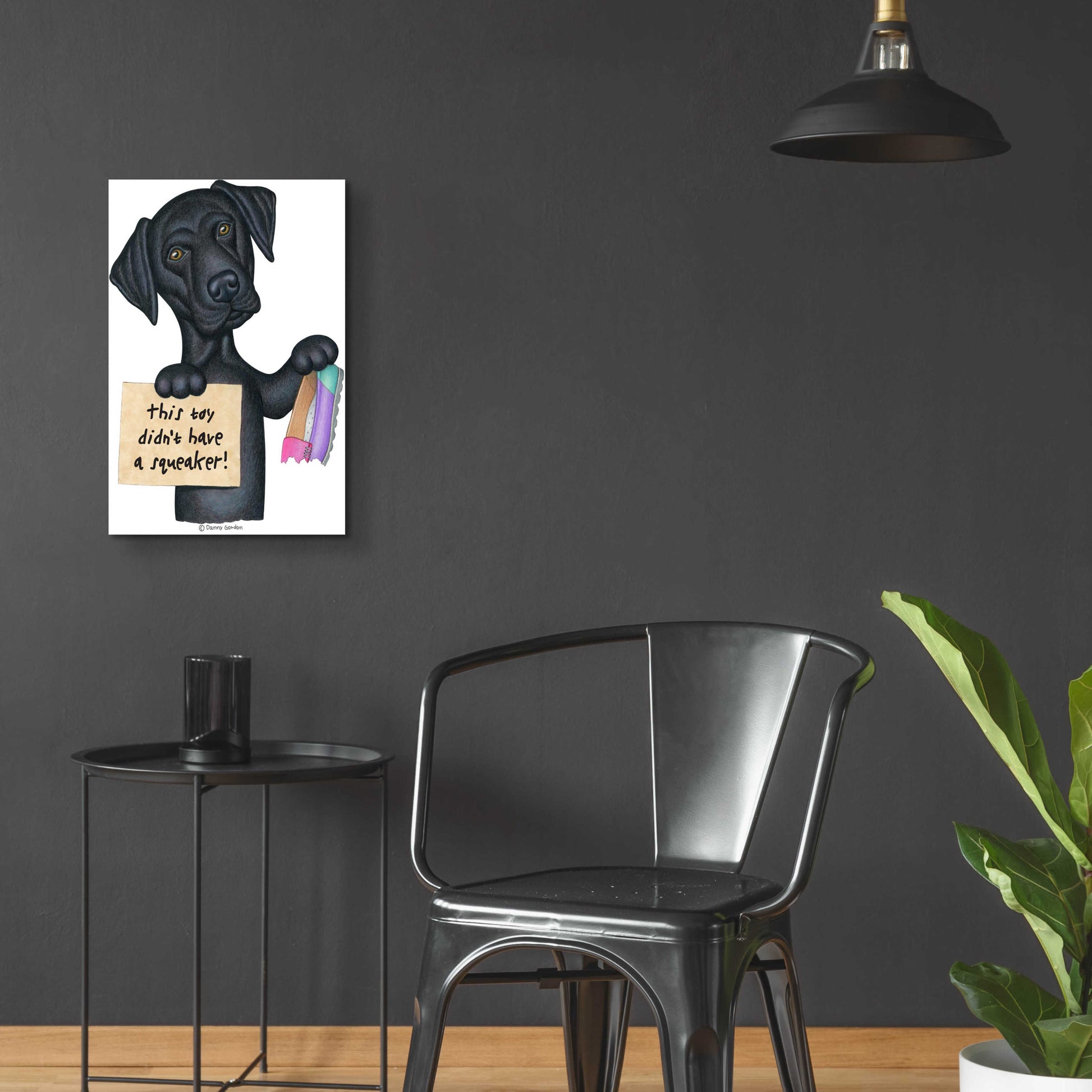 Epic Art 'Herschel Black Lab' by Danny Gordon Art, Acrylic Glass Wall Art,16x24