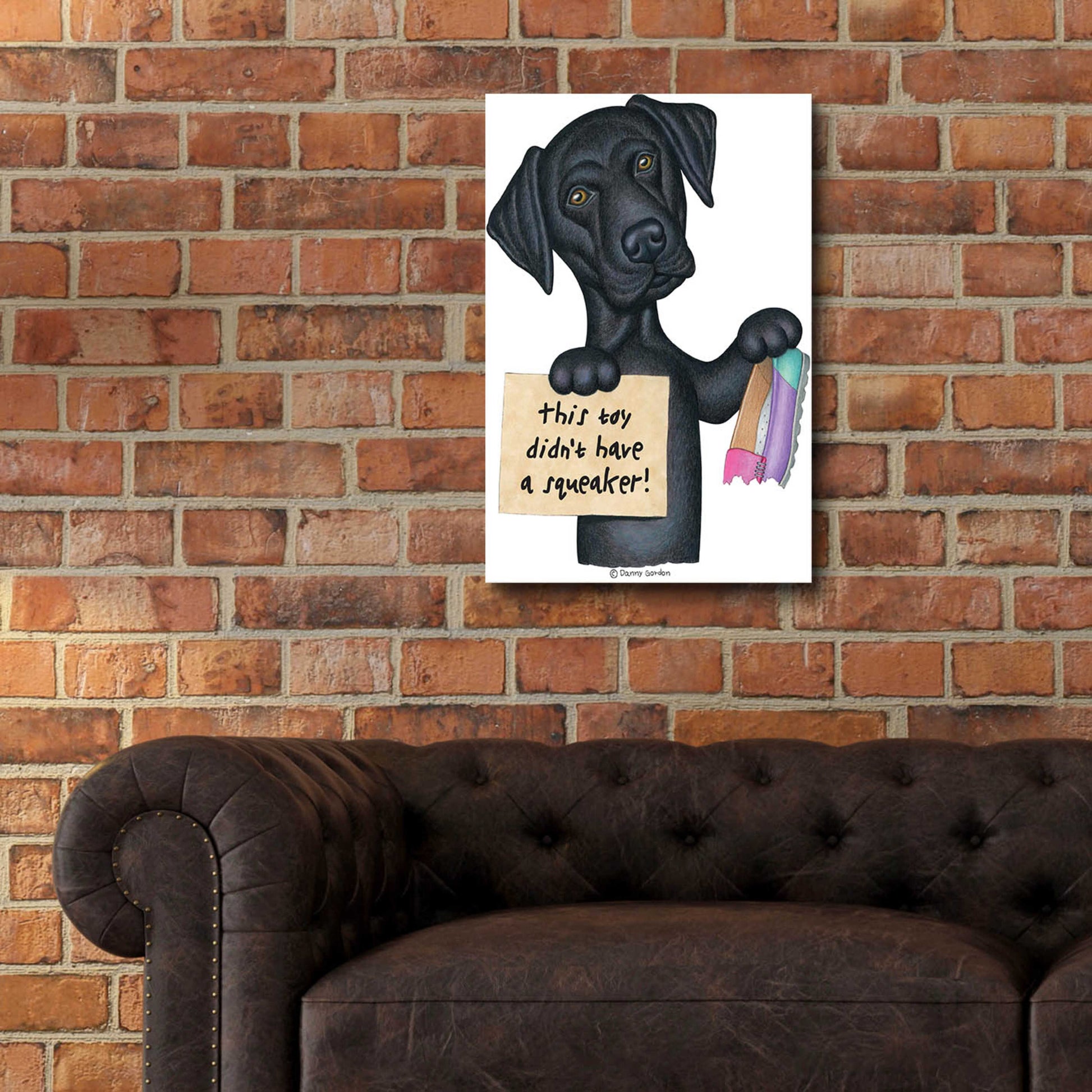 Epic Art 'Herschel Black Lab' by Danny Gordon Art, Acrylic Glass Wall Art,16x24