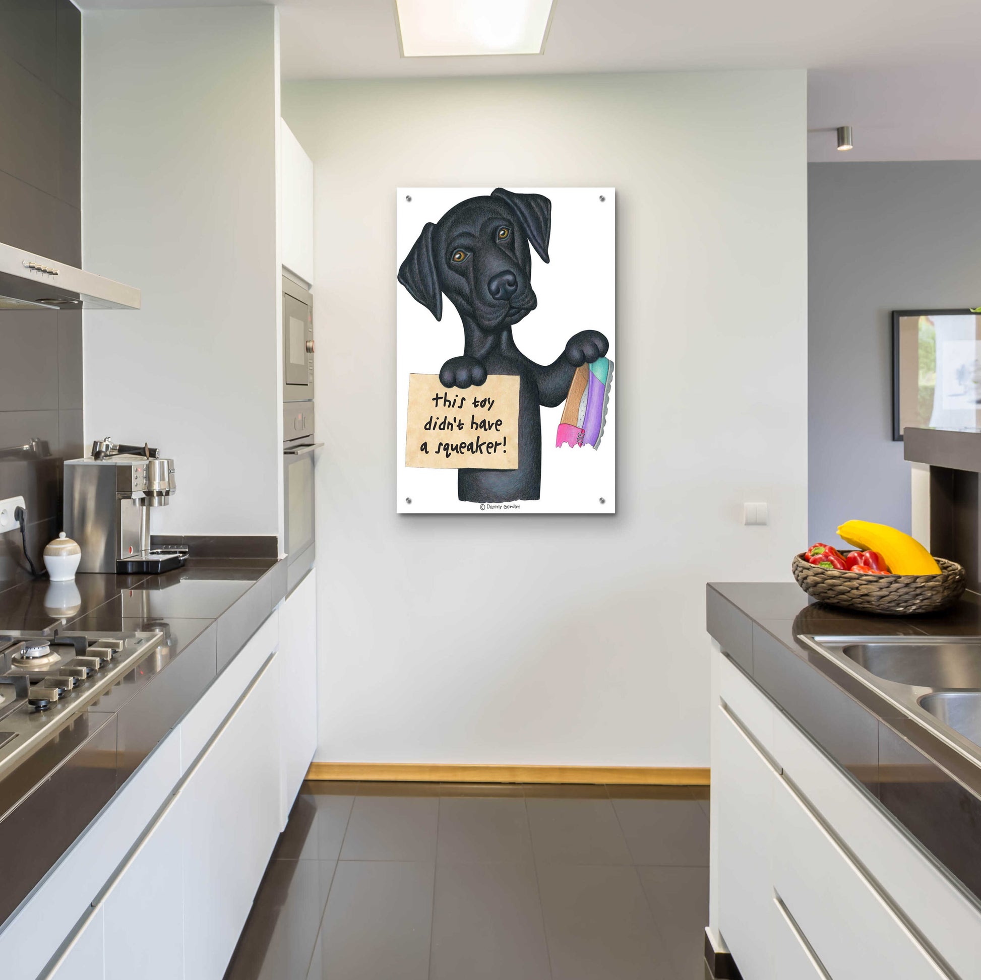 Epic Art 'Herschel Black Lab' by Danny Gordon Art, Acrylic Glass Wall Art,24x36