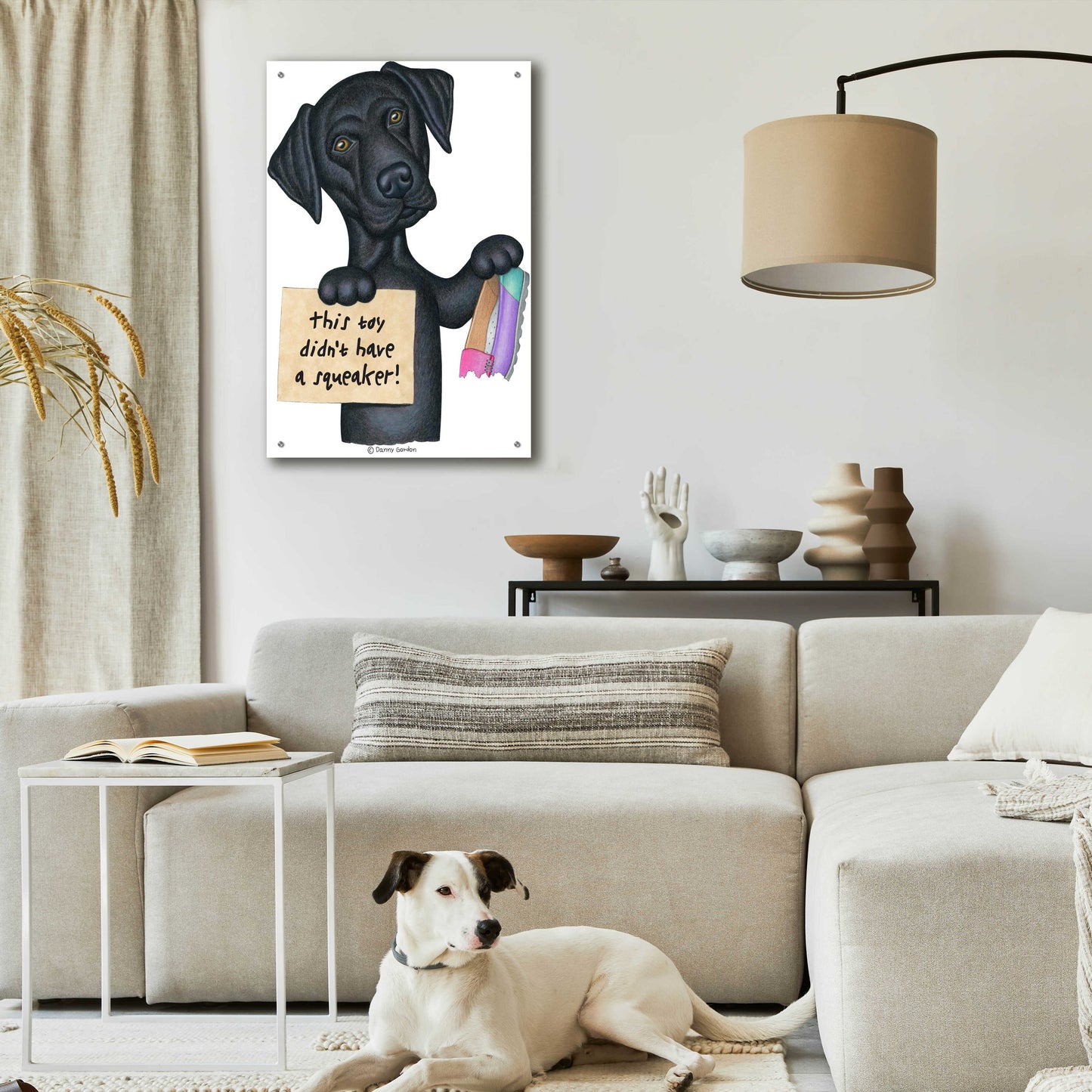 Epic Art 'Herschel Black Lab' by Danny Gordon Art, Acrylic Glass Wall Art,24x36