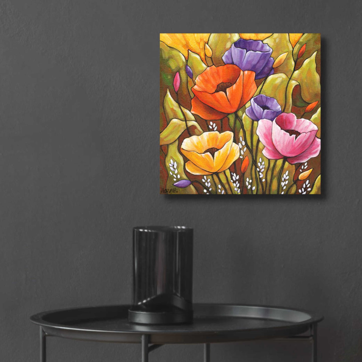 Epic Art 'Flowers 1' by Cathy Horvath-Buchanan, Acrylic Glass Wall Art,12x12